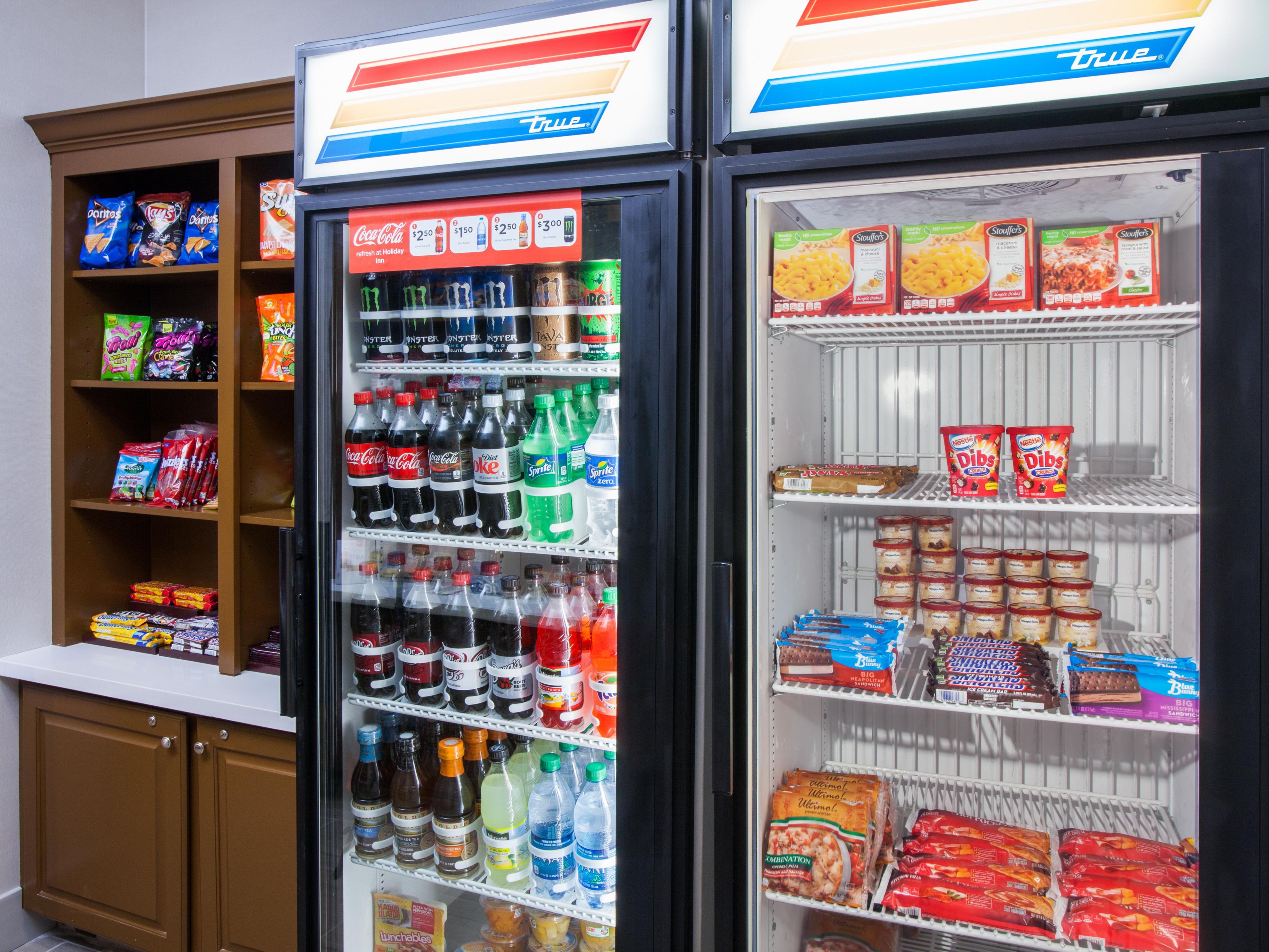 Visit the gift shop to satisfy your craving for snacks or treats.