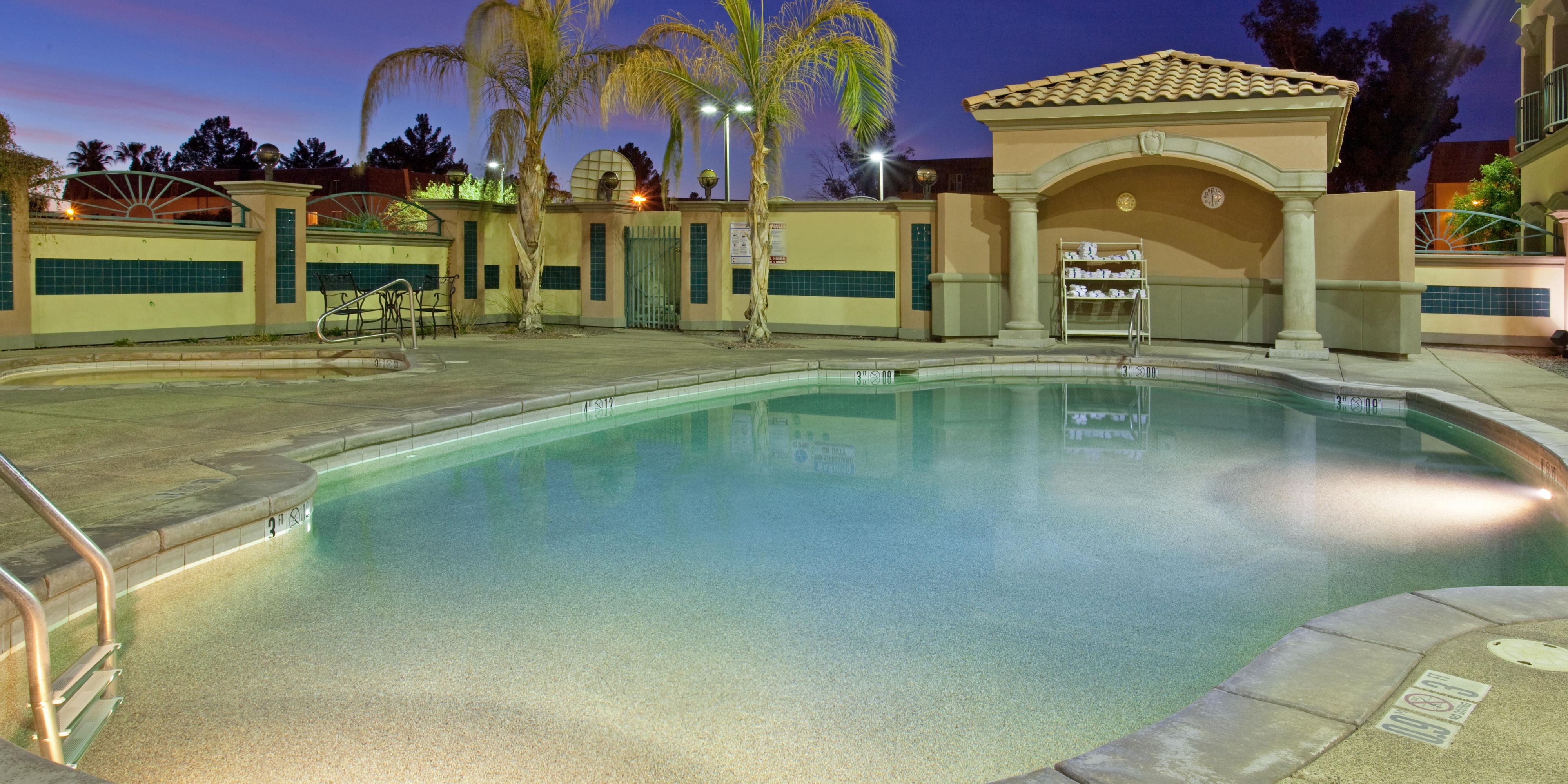 After a busy day, grab a towel and unwind beside our sparkling, inviting pool.