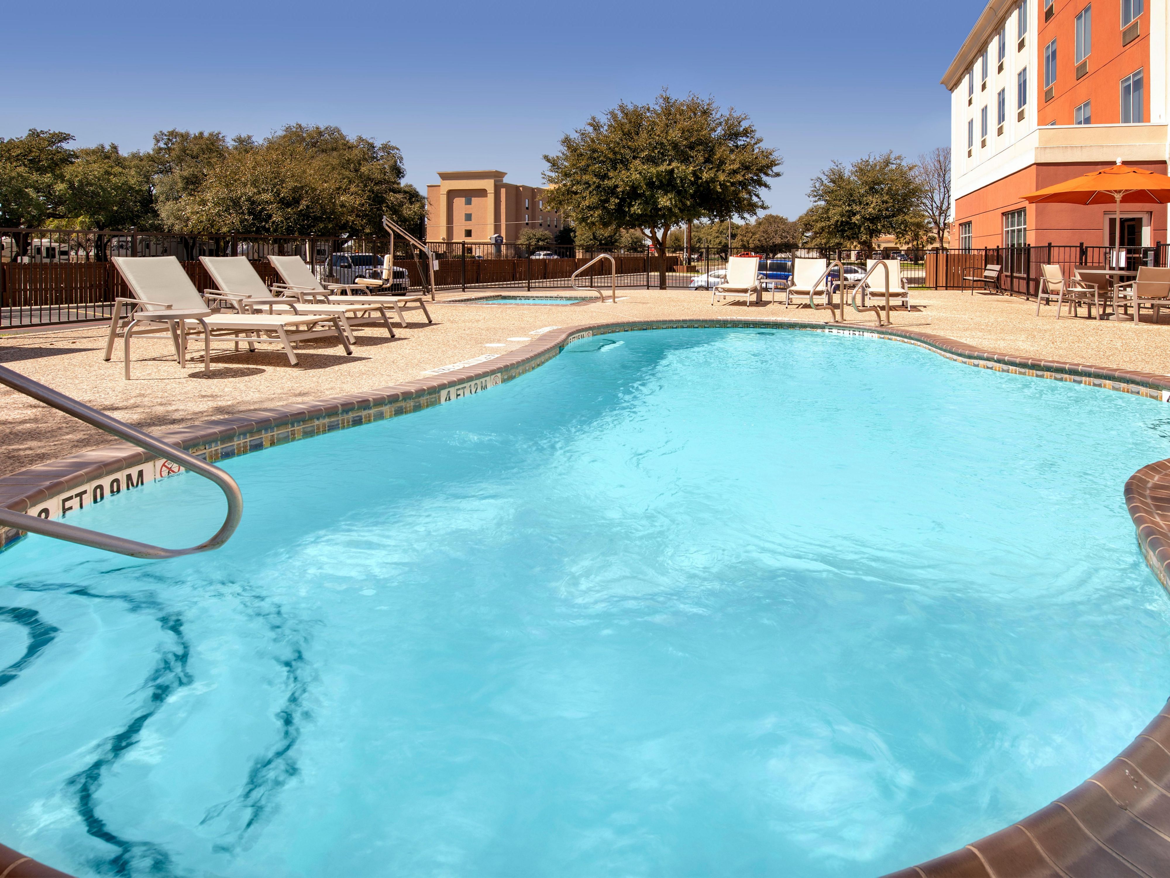 Cool off in our seasonal outdoor swimming pool 