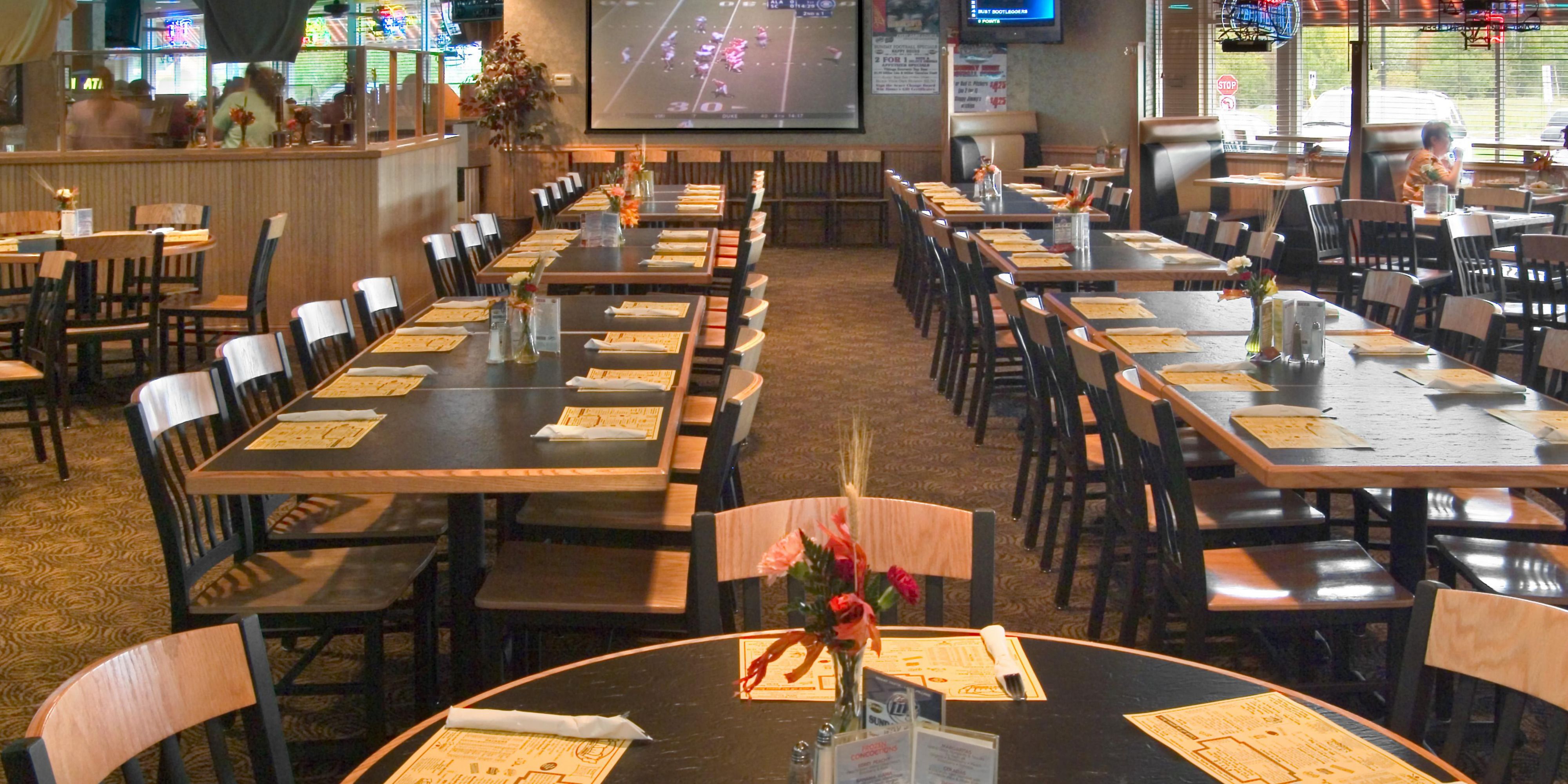 Enjoy the convenience of Jimmy's Food & Drink restaurant, which is attached to the hotel. They offer breakfast, lunch, and dinner on a daily basis and have a plethora of yummy options for you to choose from! Call our front desk staff with any questions.