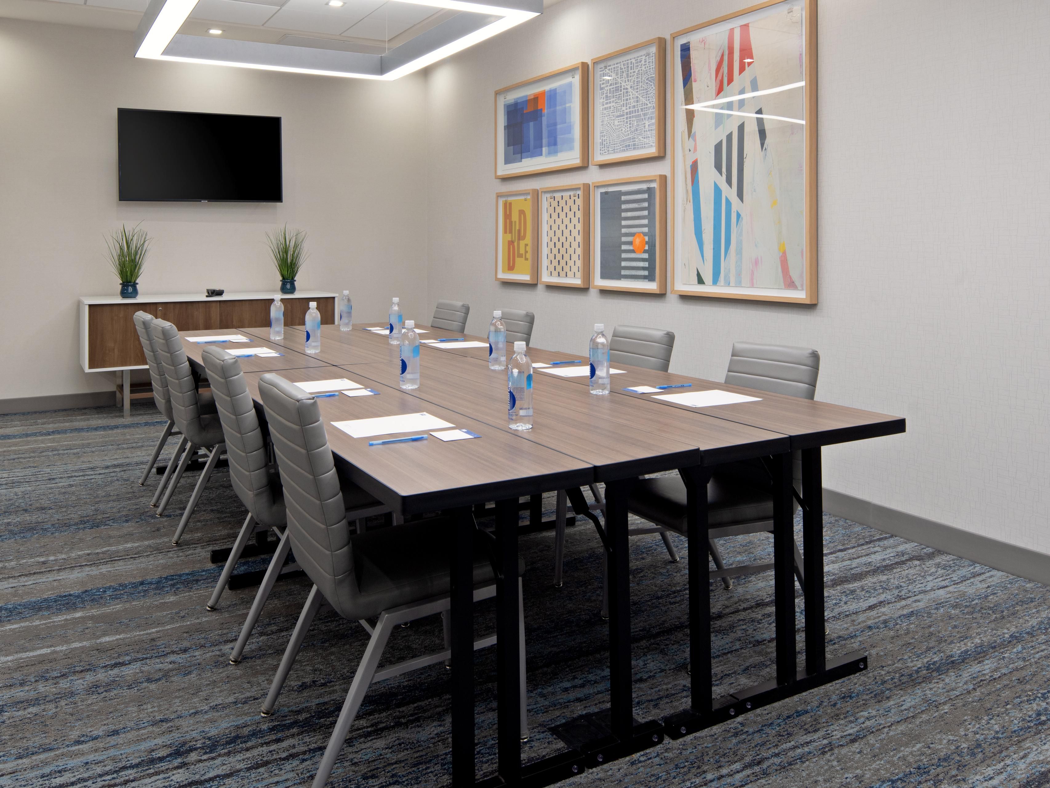 Our boardroom is 350 square feet in area and has a capacity for up to 16 persons. We provide a state of the art audiovisual equipment and other meeting needs. We can provide a whole day or half day rental fee for that includes use of the room, audiovisual equipment and use of high speed Internet.