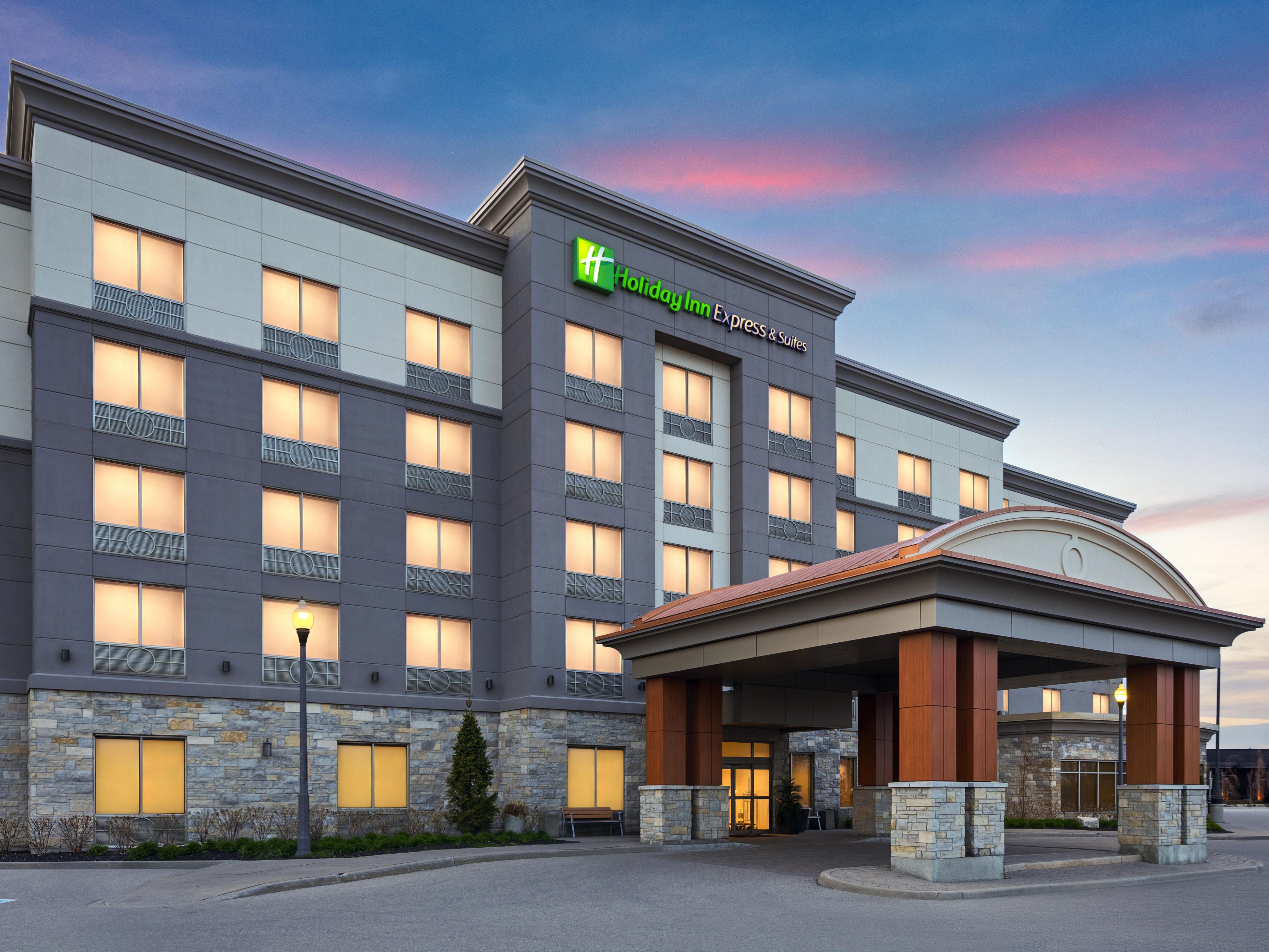 Exterior hotel at dusk