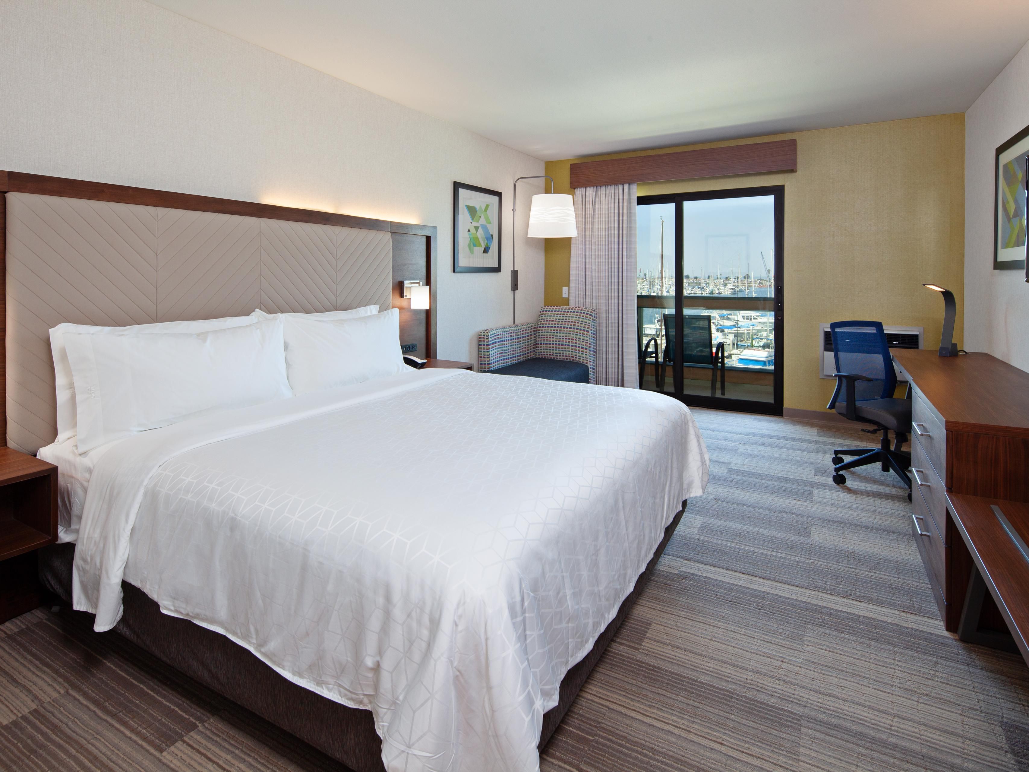 Enjoy the beautiful harbor view from your new king size bedroom!