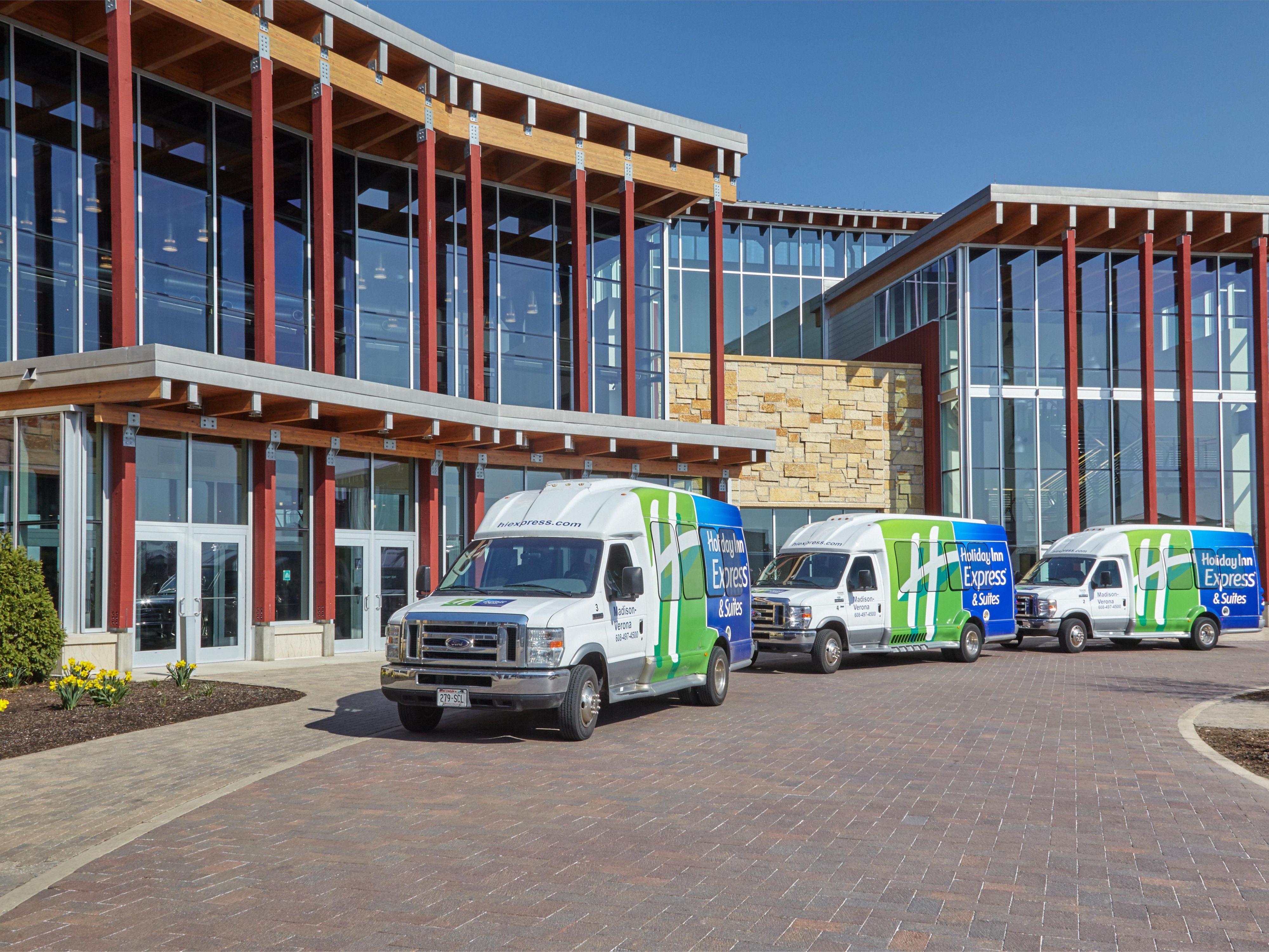 Enjoy a short, complimentary shuttle ride to Epic Systems each day for training.  Our hotel is located approximately one mile from campus, and we are able to offer on demand pick-up service.