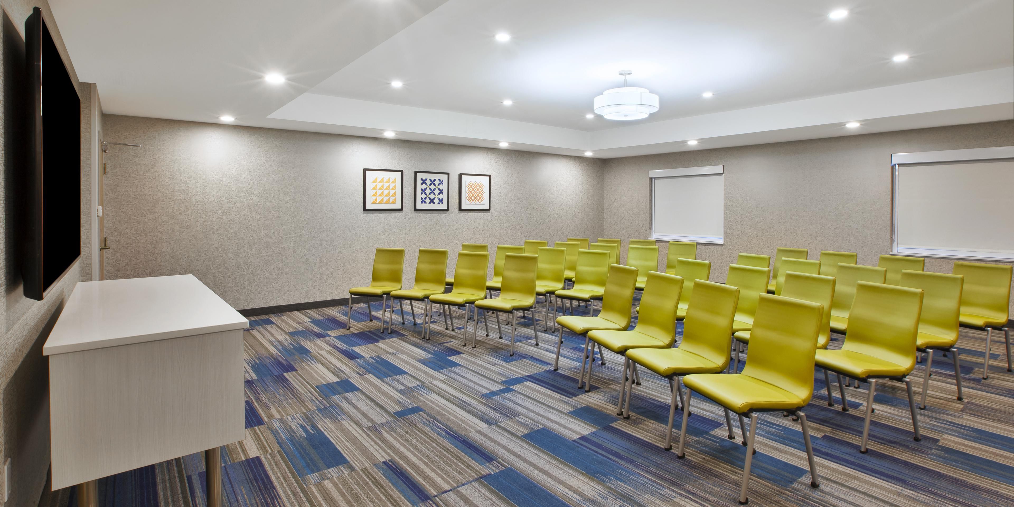 Whether it's for a quick board meeting or a larger brainstorm, we've got 625 sq ft of meeting space for all your best ideas. Meeting room can seat up to 40 people.