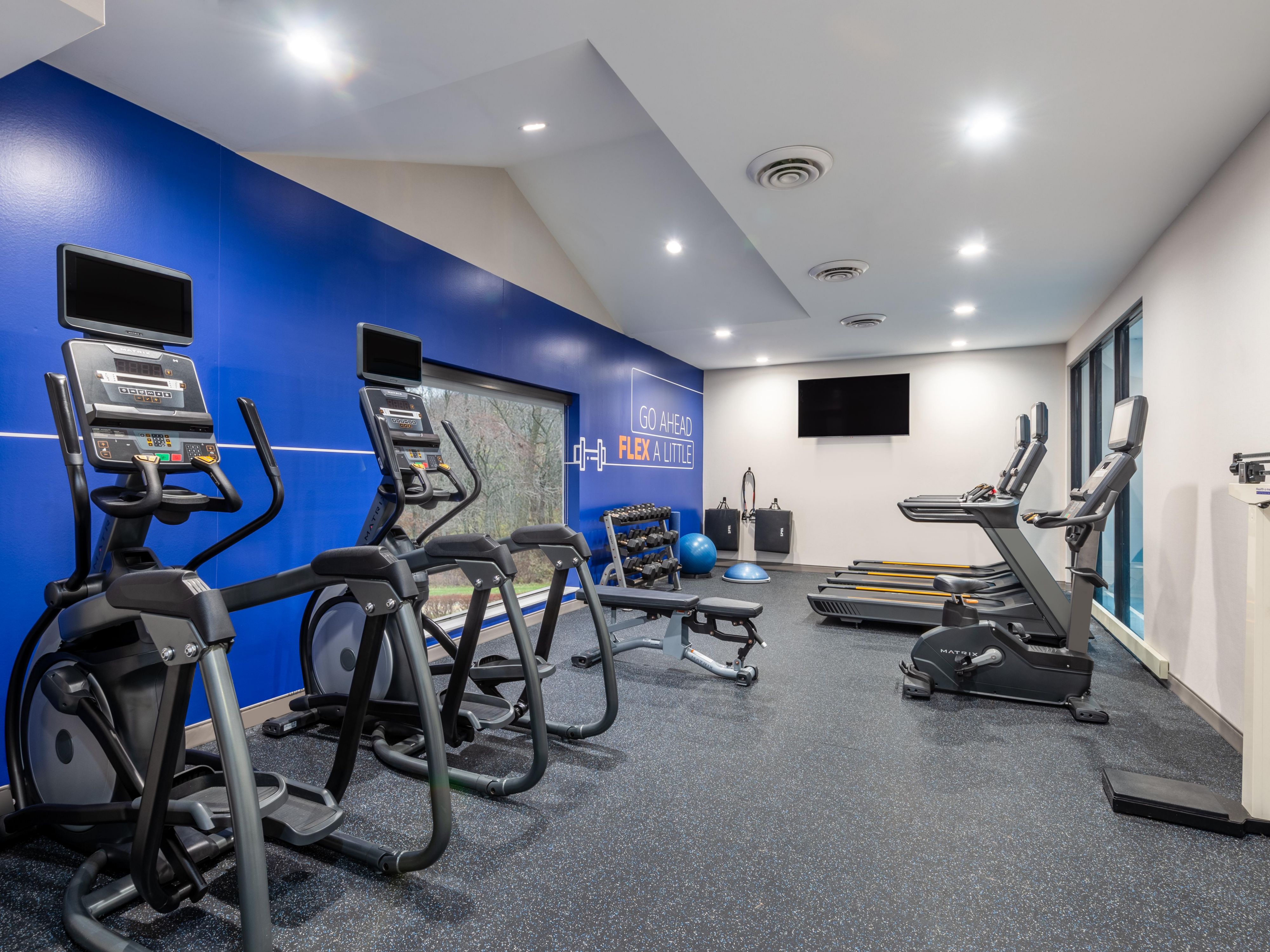 Stay active and energized in our renovated Fitness Center. Whether you prefer a cardio workout on a treadmill or a strengthening session with free weights, our fully equipped facility provides everything you need for a satisfying workout. Fitness Center is open from 6:00 AM to 10:00 PM daily.