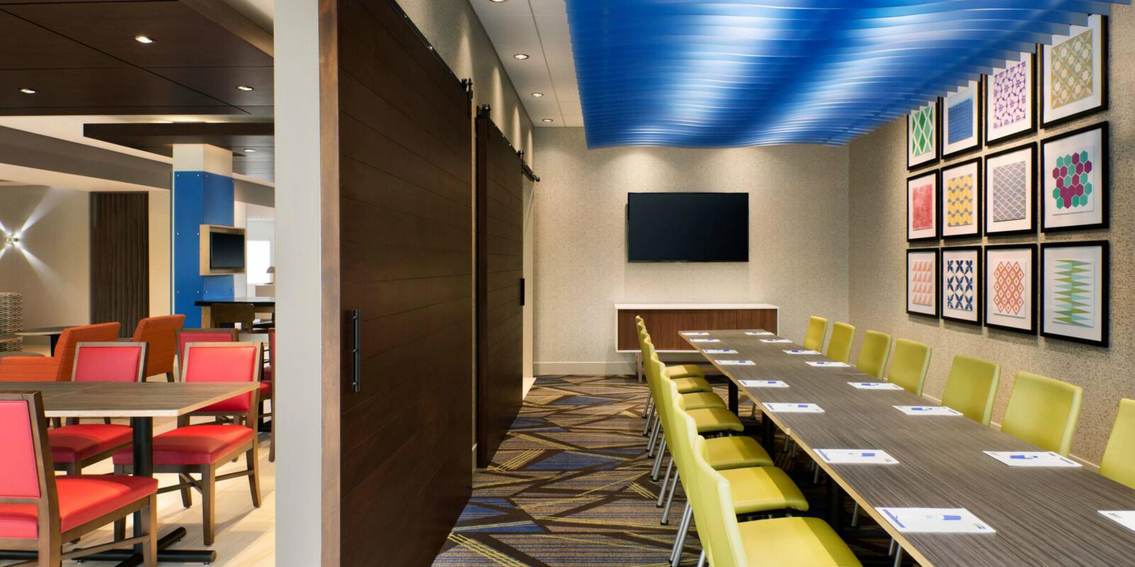 We have two meeting rooms and can accommodate up to 40 people with a variety of seating options. Call today to check rates and availability. We look forward to having the opportunity to be of service to you. 