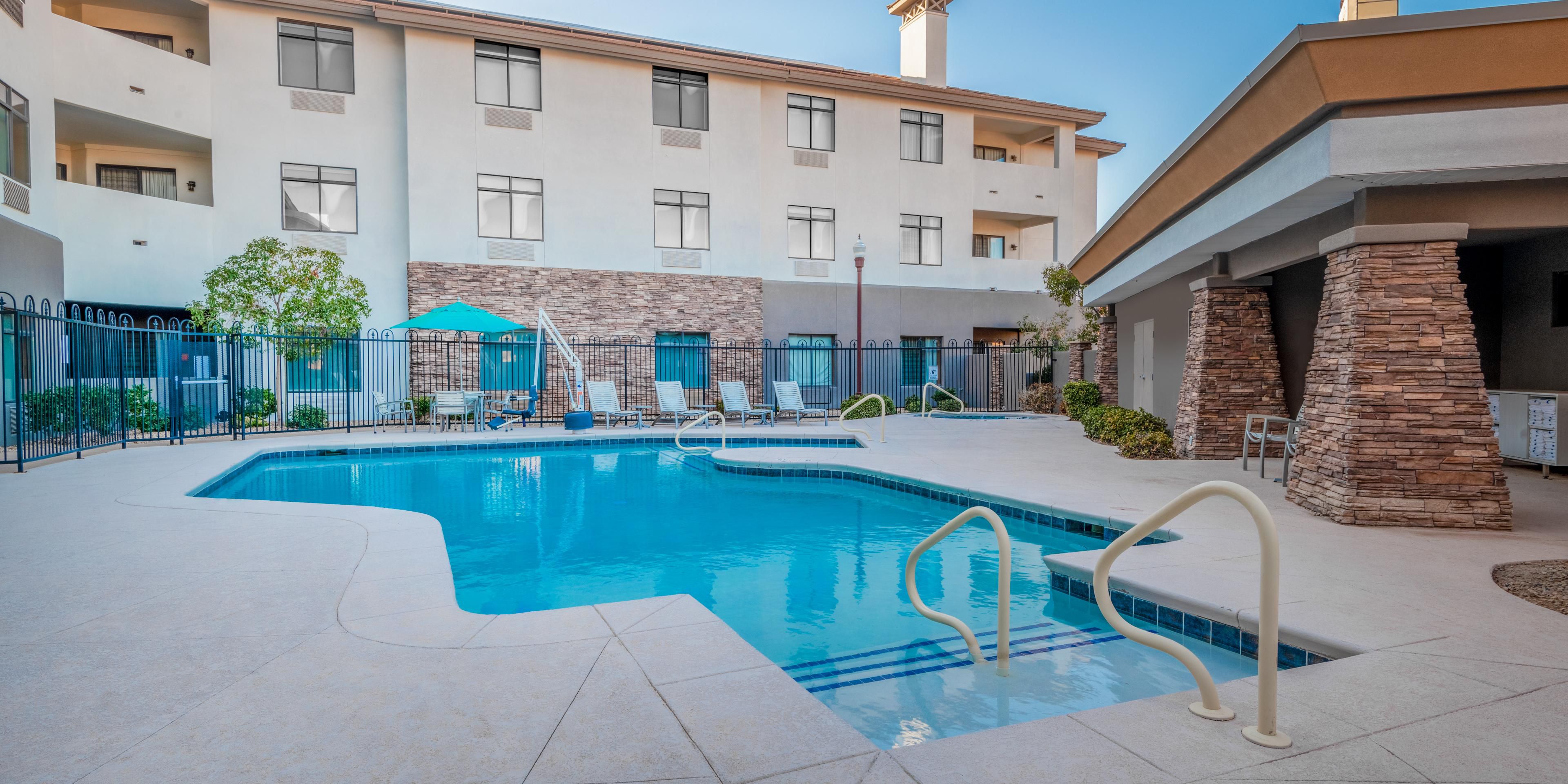 Enjoy our heated, outdoor pool every day of the year.