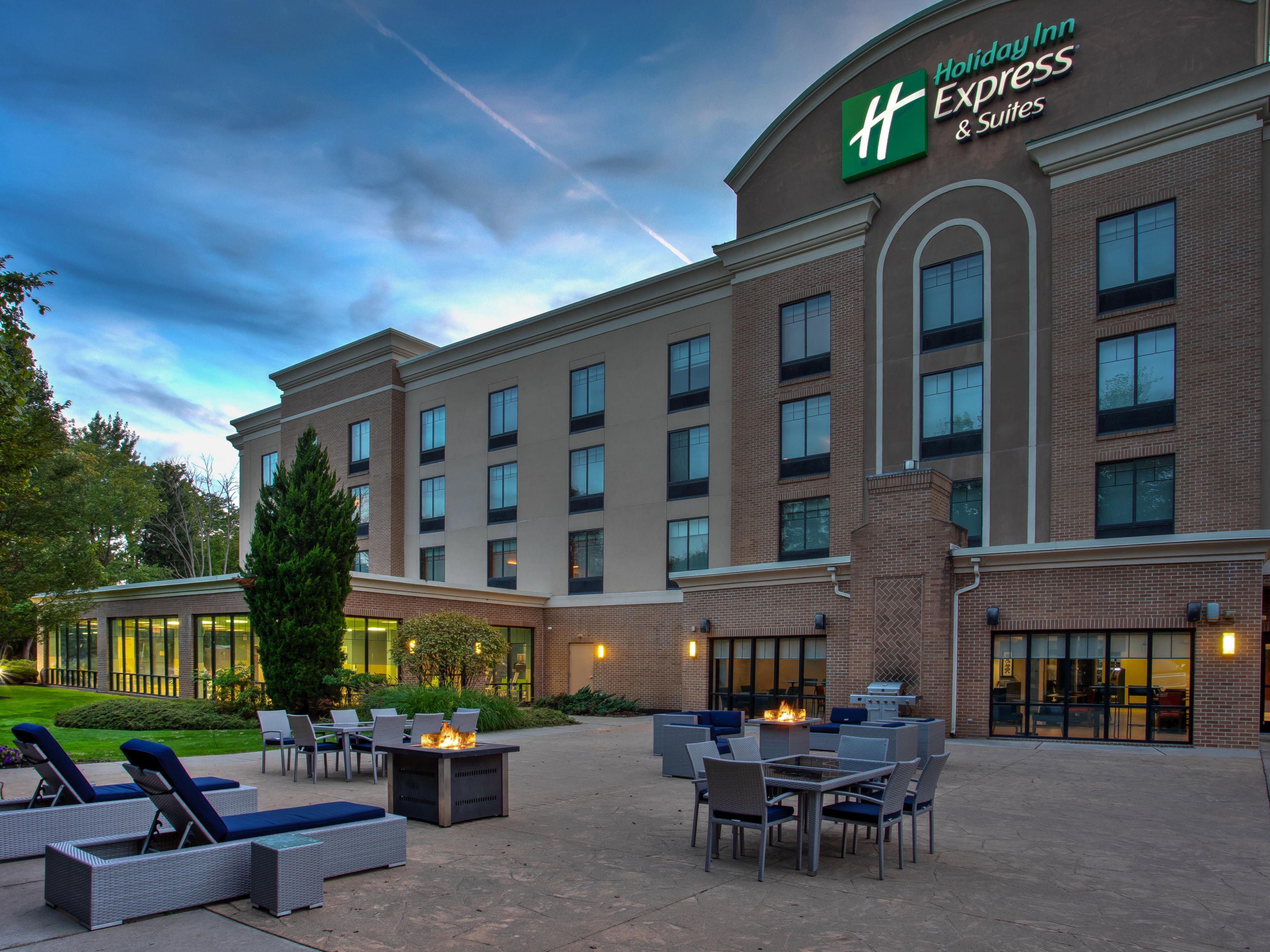 Webster dream wedding! Intimate ceremony on our scenic patio featuring 2 fire pits, followed by celebration in our modern meeting room. Room blocks available for your guests. Create lasting memories - contact us today!