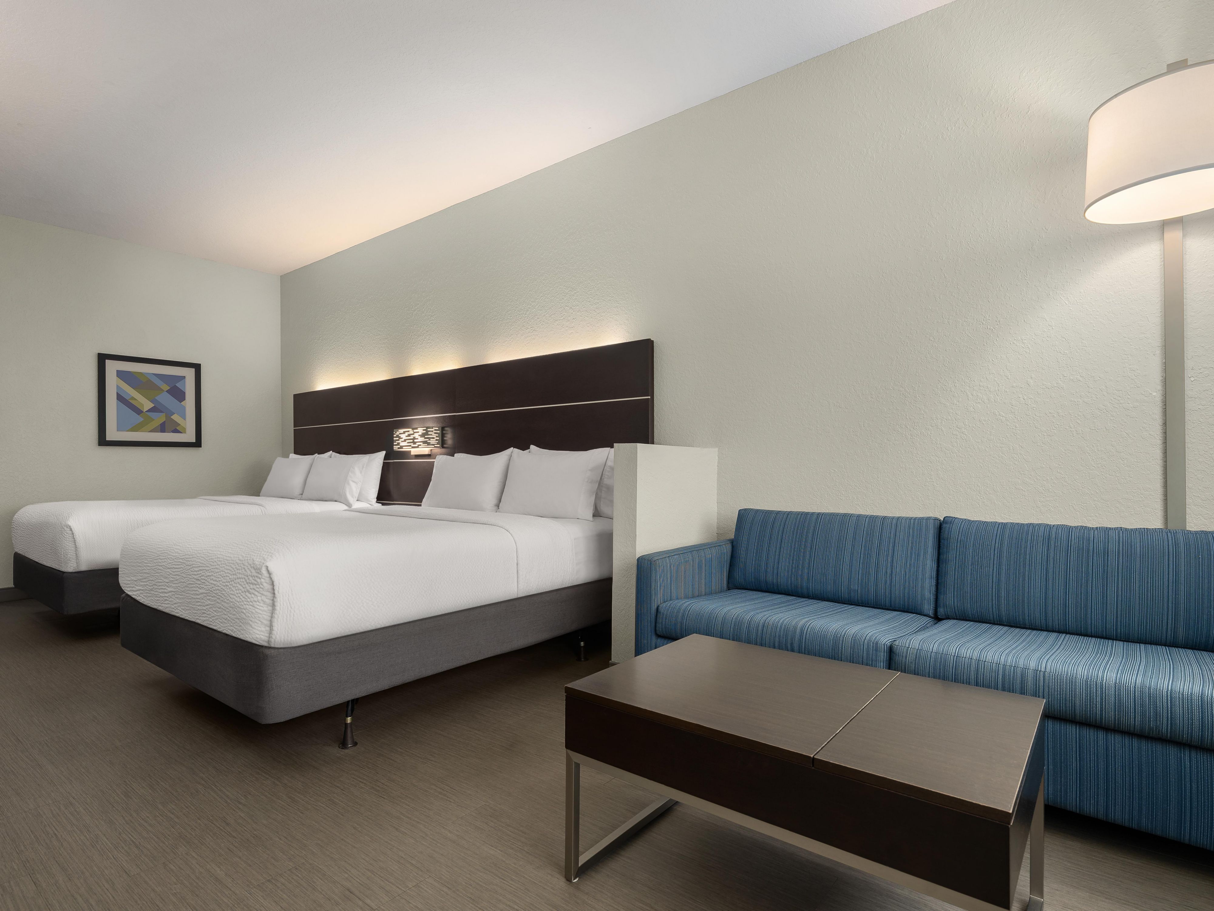 Accessible two queen guest room.