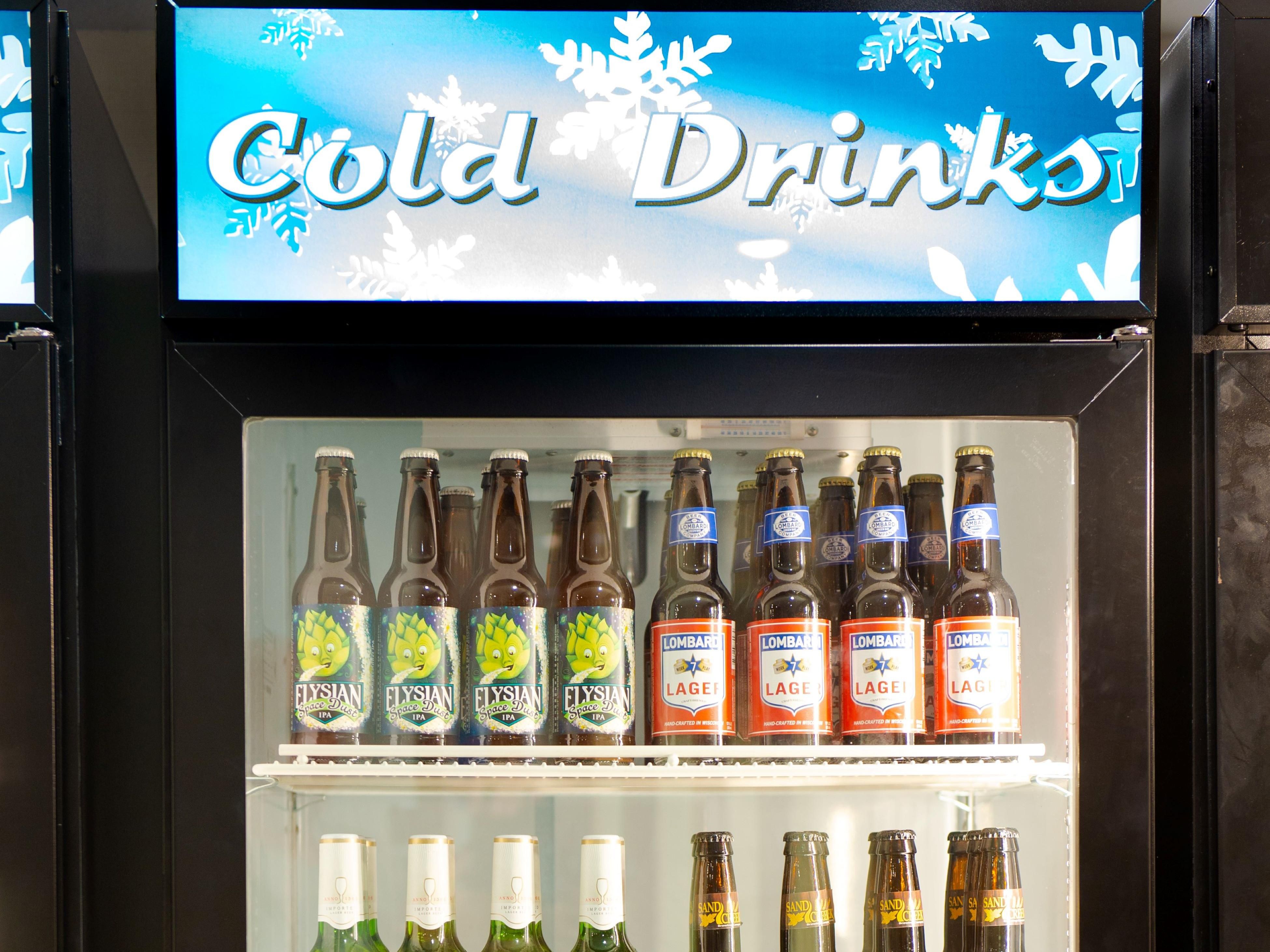 Join us Monday through Wednesday from 5pm-7pm for our Manager's Reception. Cold beer, soda, and water are served with packages snacks. 