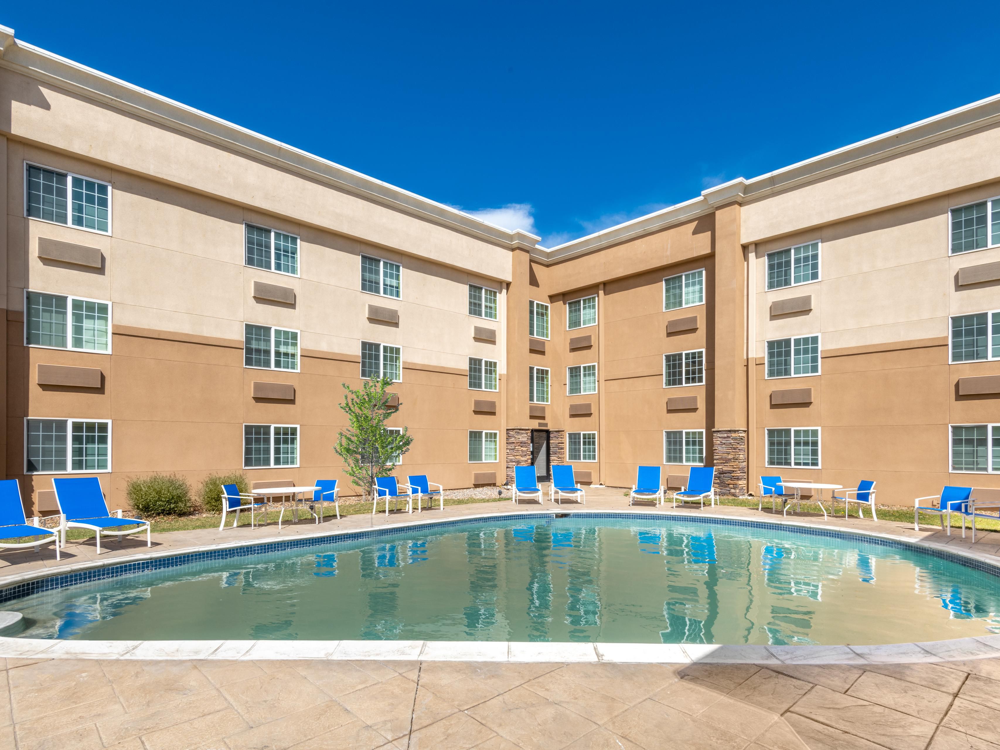 Take a dip in the pool or work on your tan.