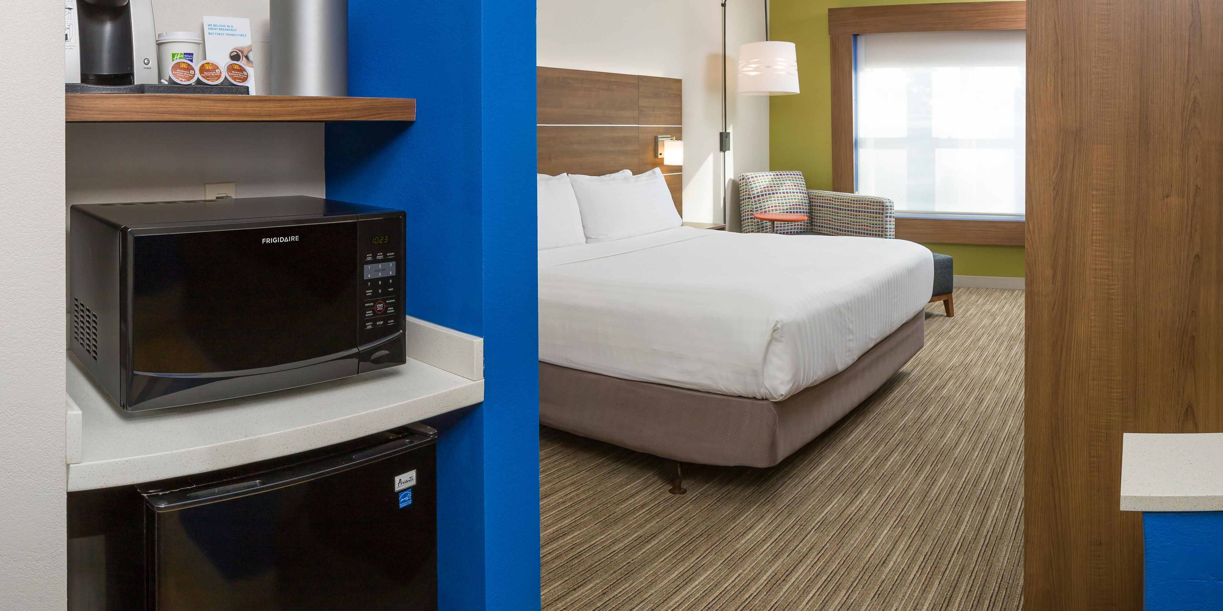 Make this your Home Away From Home! Stay 7 or more nights at the Holiday Inn Express & Suites White River Junction and enjoy all the amenities you need to live, work, and relax! 