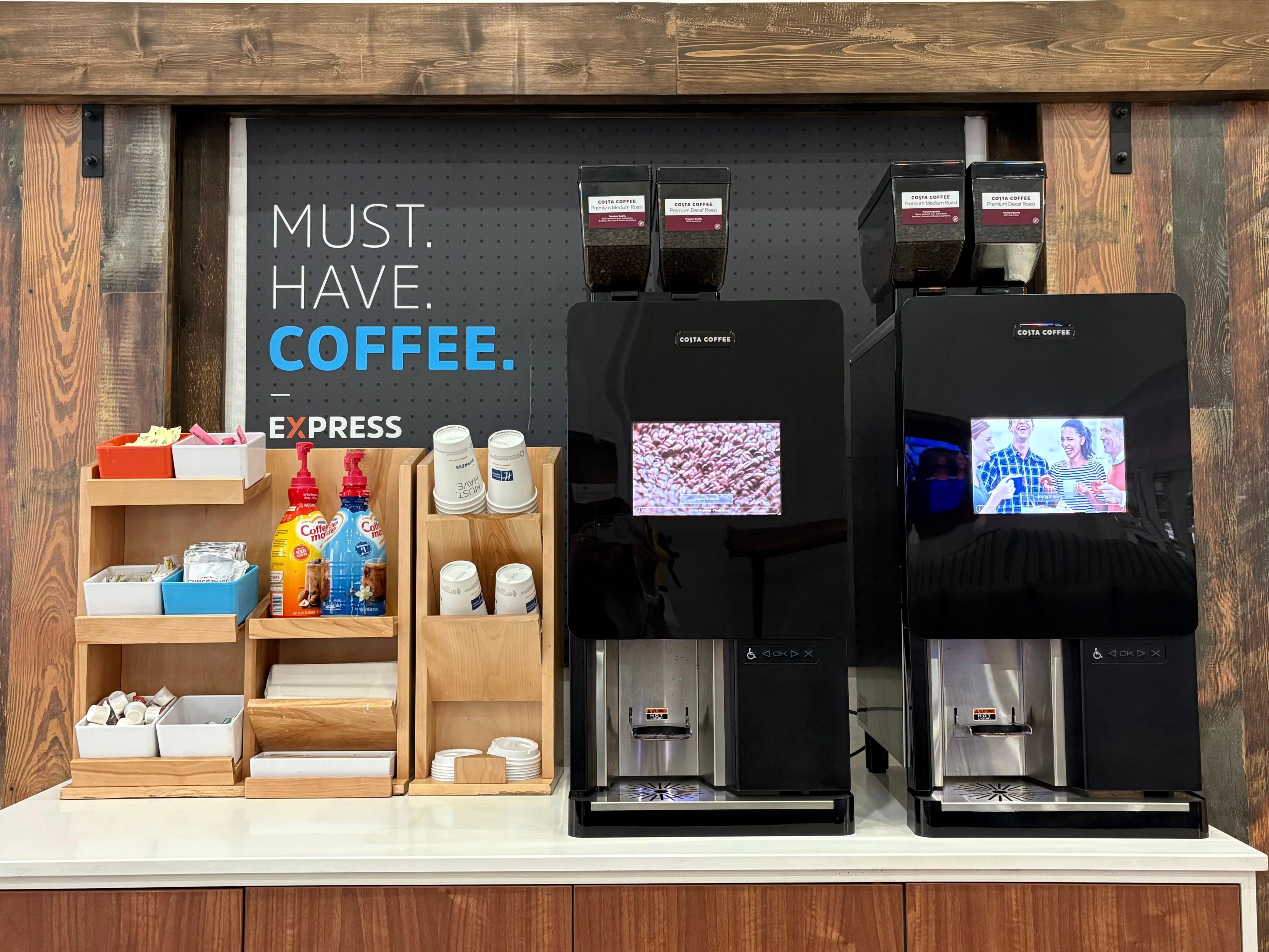 Savor the taste of freshly brewed coffee around the clock with our new bean-to-cup coffee machine, available 24/7 in the lobby. Elevate your stay with us and relish every sip of our exceptional coffee!