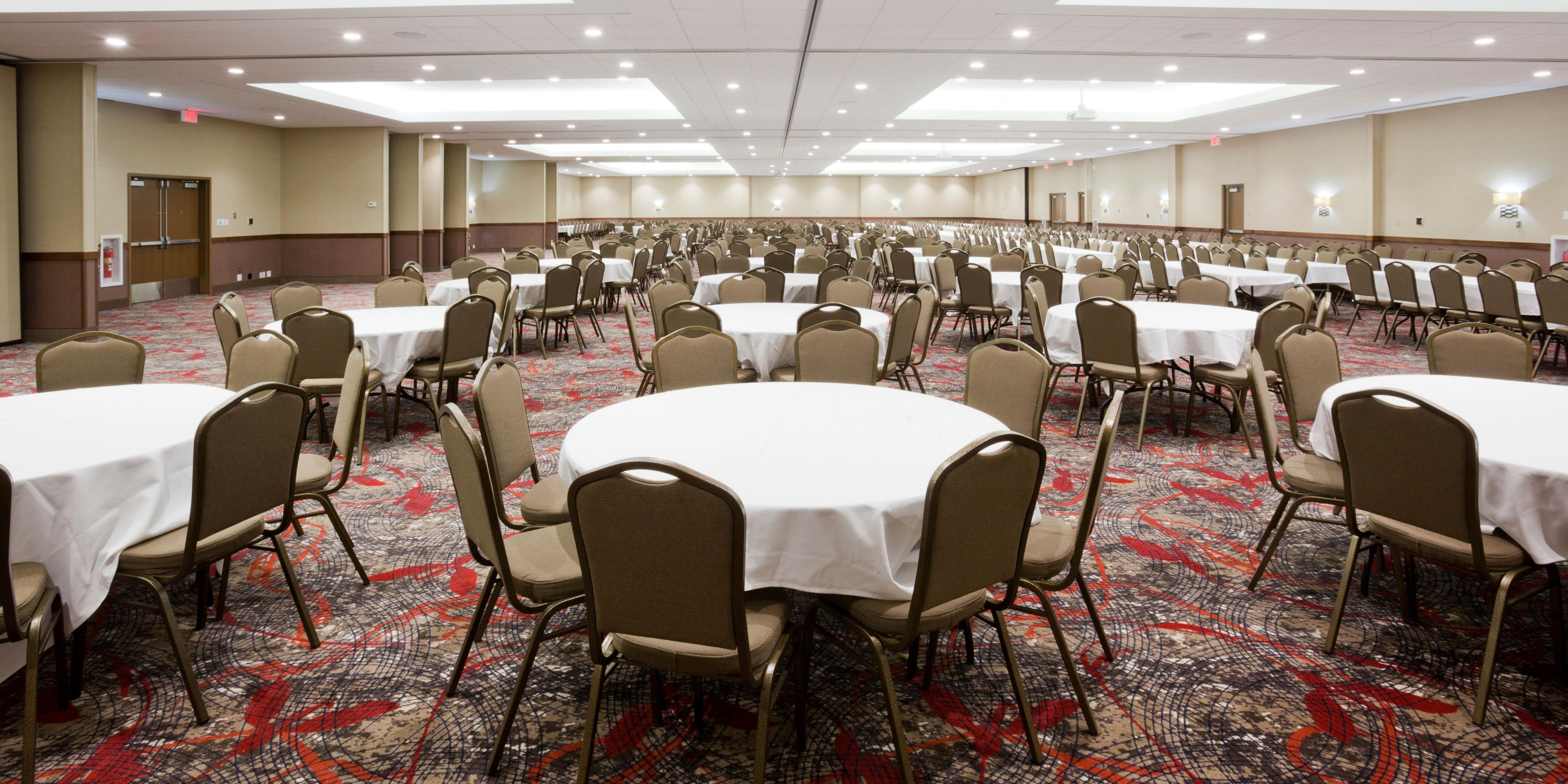 Our hotel offers flexible meeting space for 5-1300 people! Connected to the Willmar Conference Center there's plenty of space to host big corporate events, weddings and so much more!