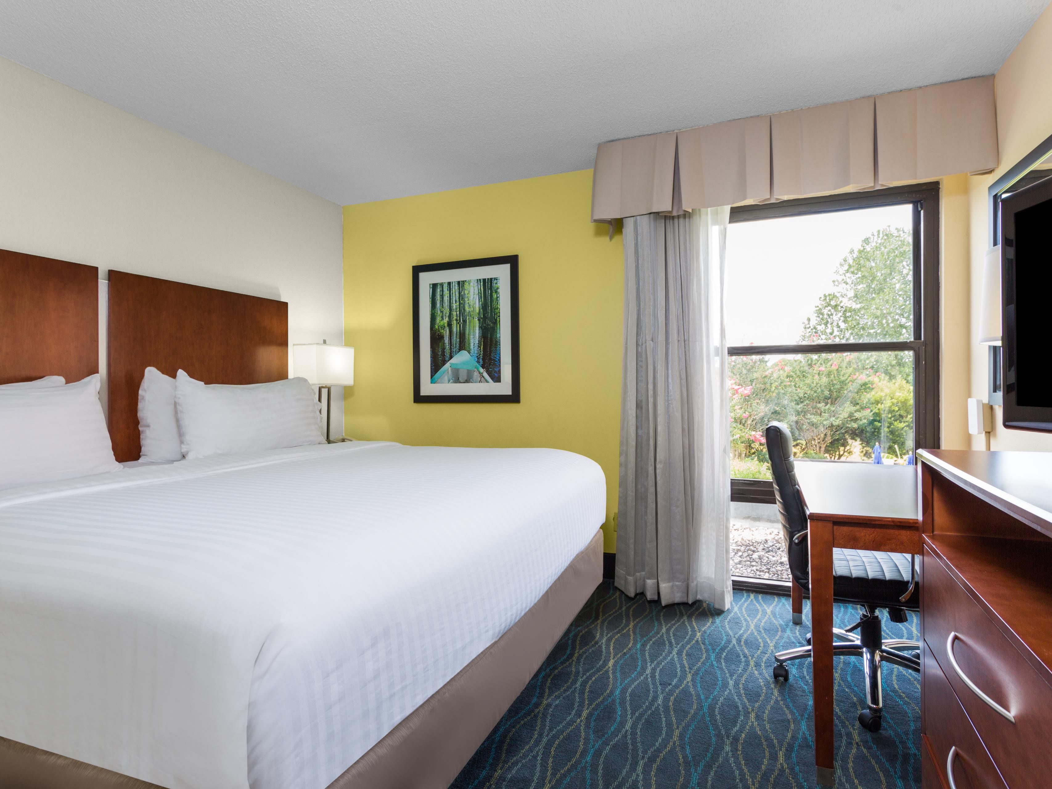 Executive Suite includes king size bed & separate living area.