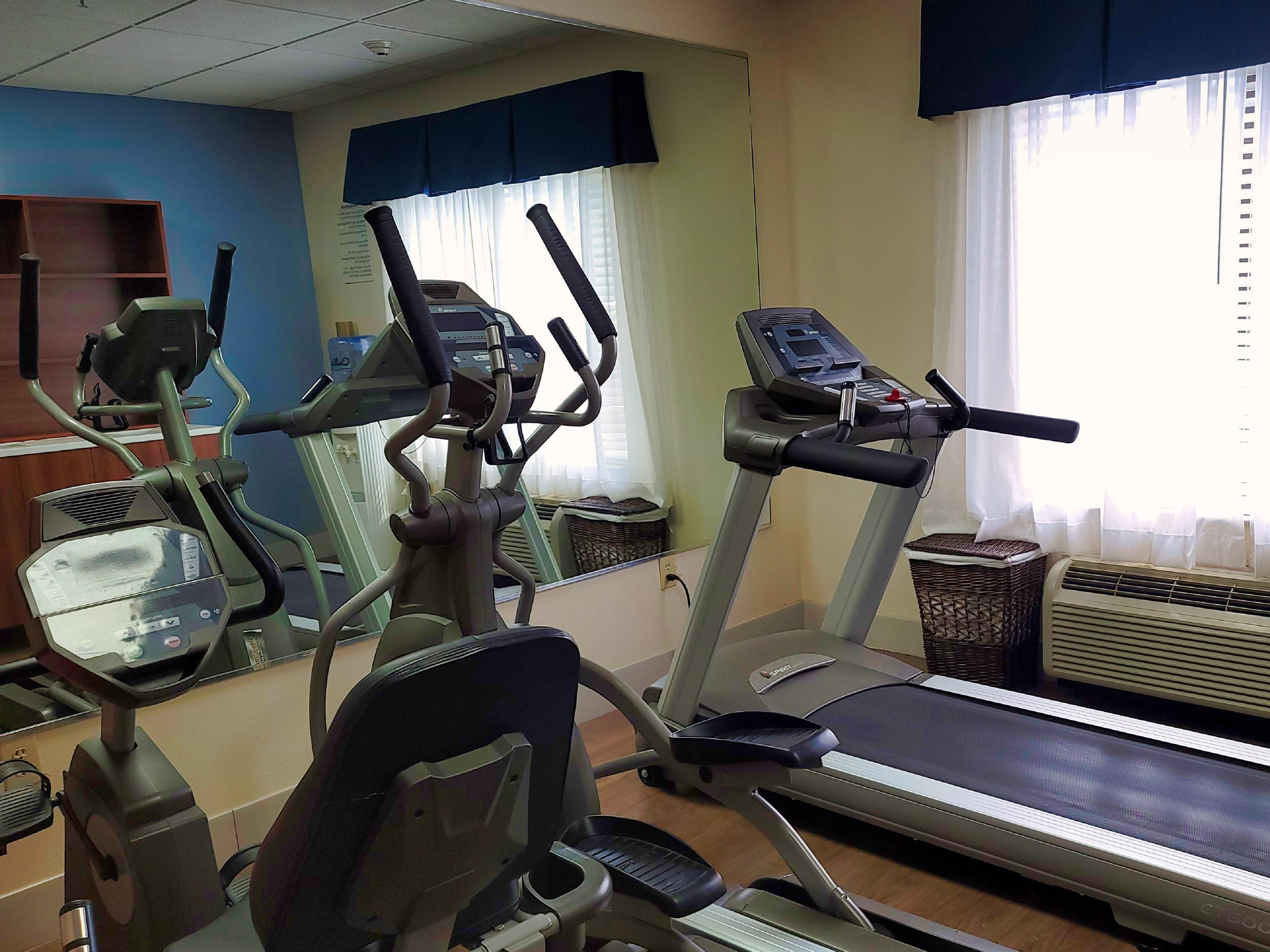 Enjoy our fitness center while you are away from home.