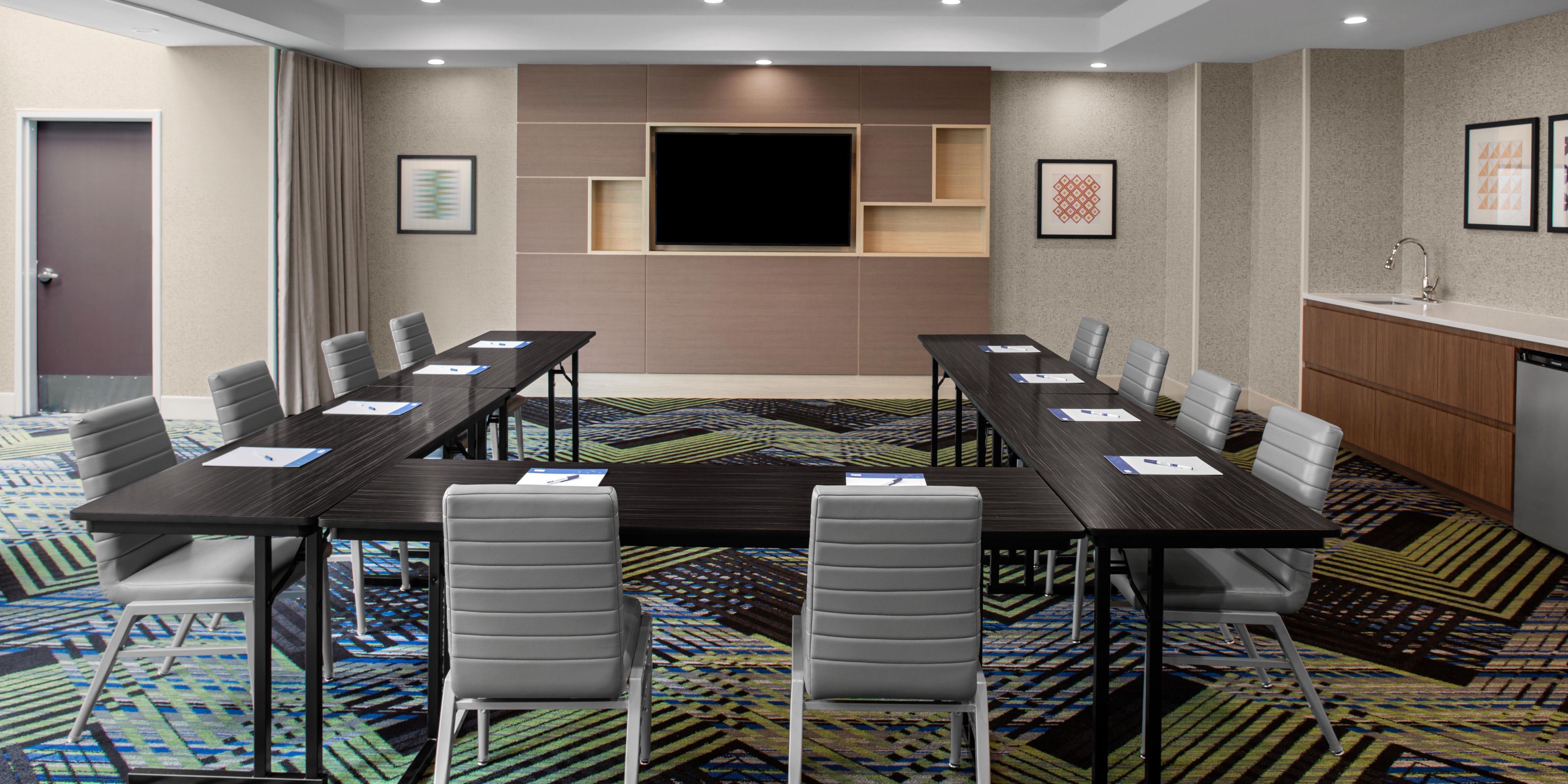 Our two spacious meeting rooms and extended outdoor terrace  where your meeting or special event is made reality & easy!  Everything you need to meet the way you like. Our hotel makes an ideal meeting spot near LGA Airport.  