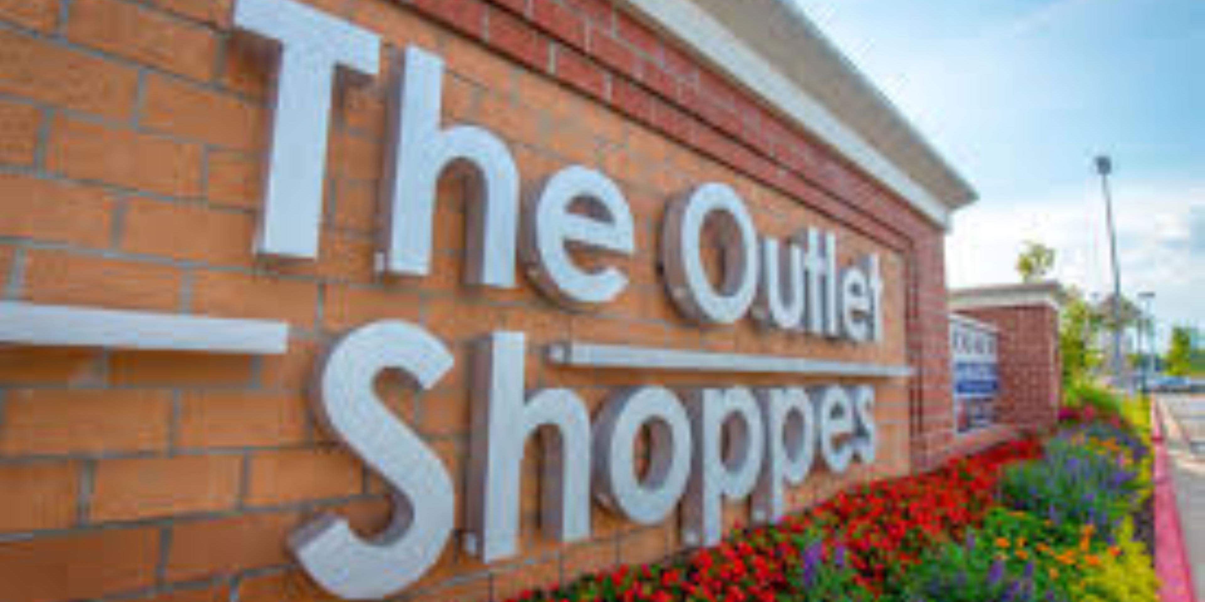 Take advantage of our location minutes away from the Outlet Shoppes at Atlanta. It is North Atlanta’s premier shopping destination. Save 20-70% every single day on nearly 100 name brand stores, including Saks Fifth Avenue OFF 5th, Kate Spade New York, Michael Kors, Coach, Nike, Cole Haan and Tommy Hilfiger.