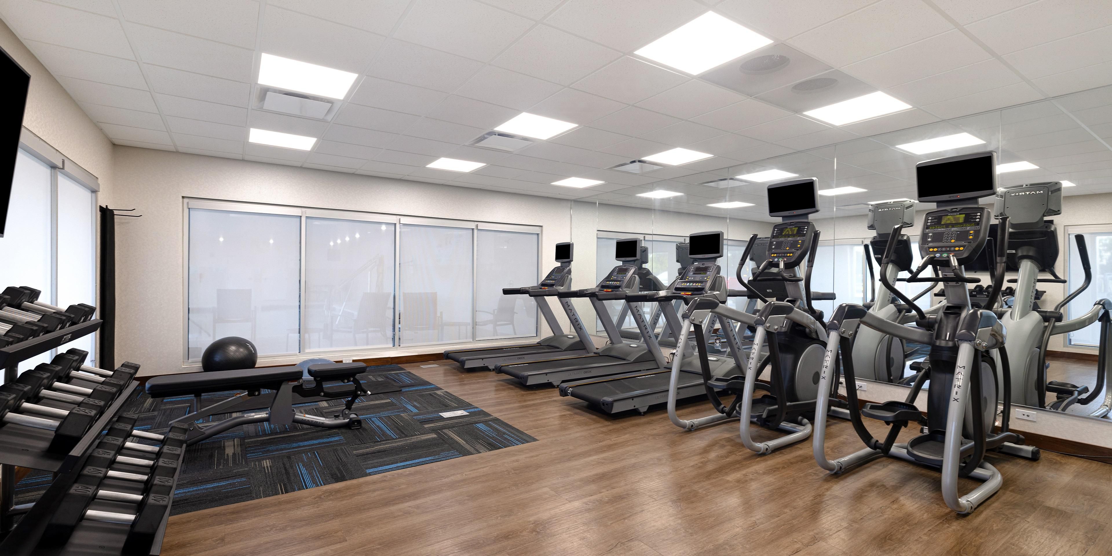 Workout in our indoor fitness center.