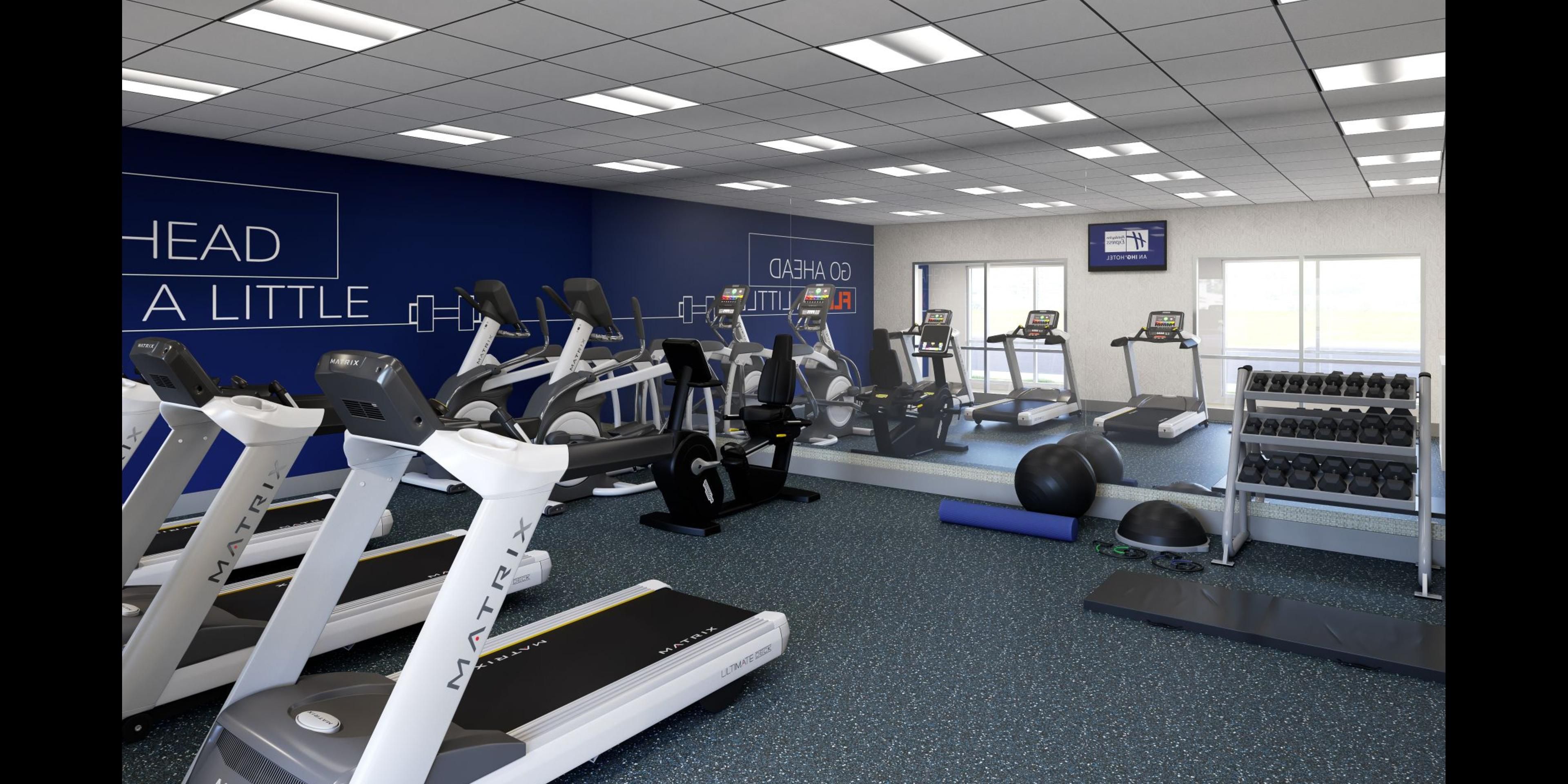 Stay fit while on the road with our 24 hour Fitness Center