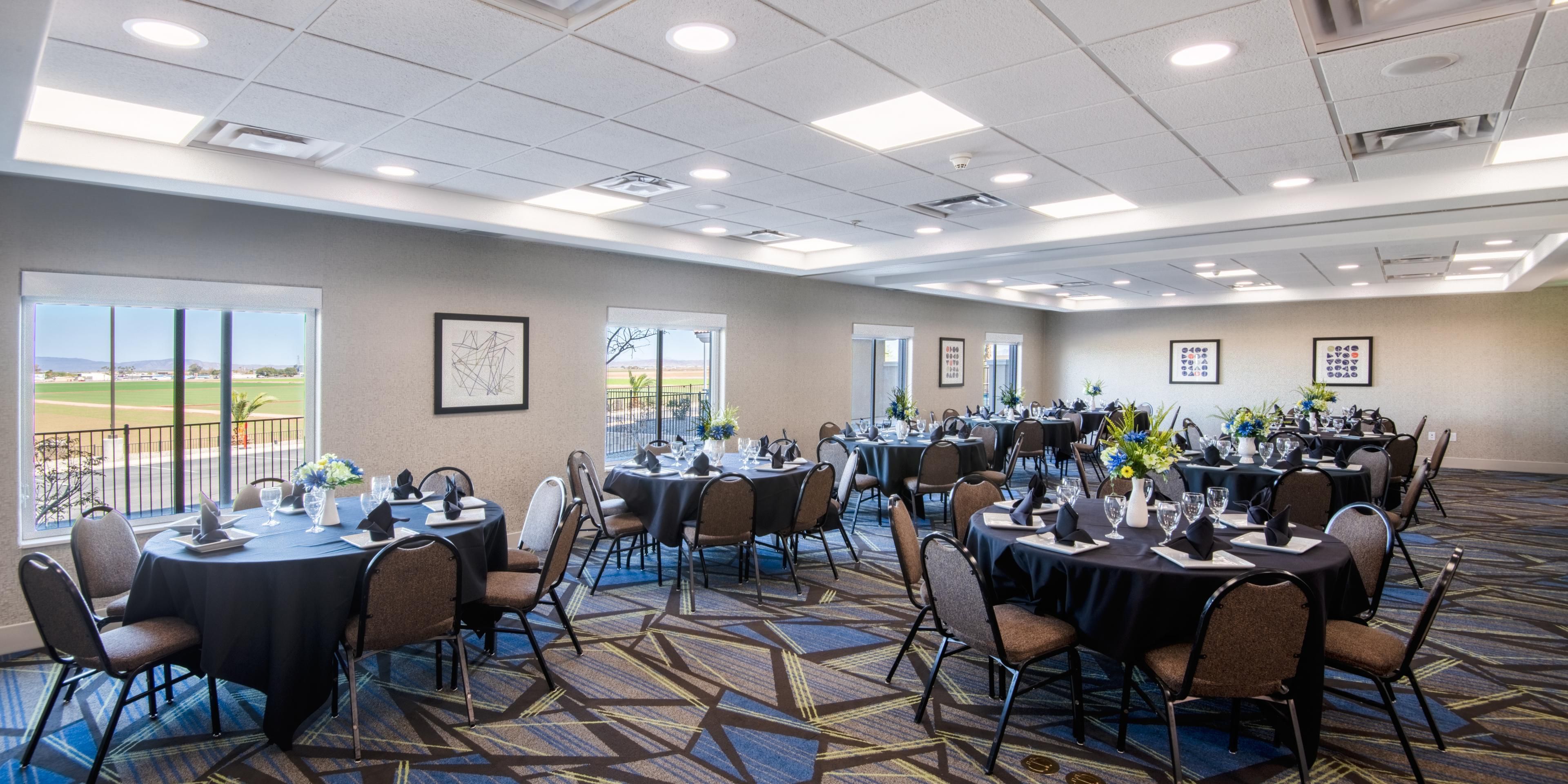 Meet with Confidence at The Holiday Inn Express & Suites, Yuma, as we offer ample options to host your meetings, while keeping the Health and Safety of your delegates top of mind.  