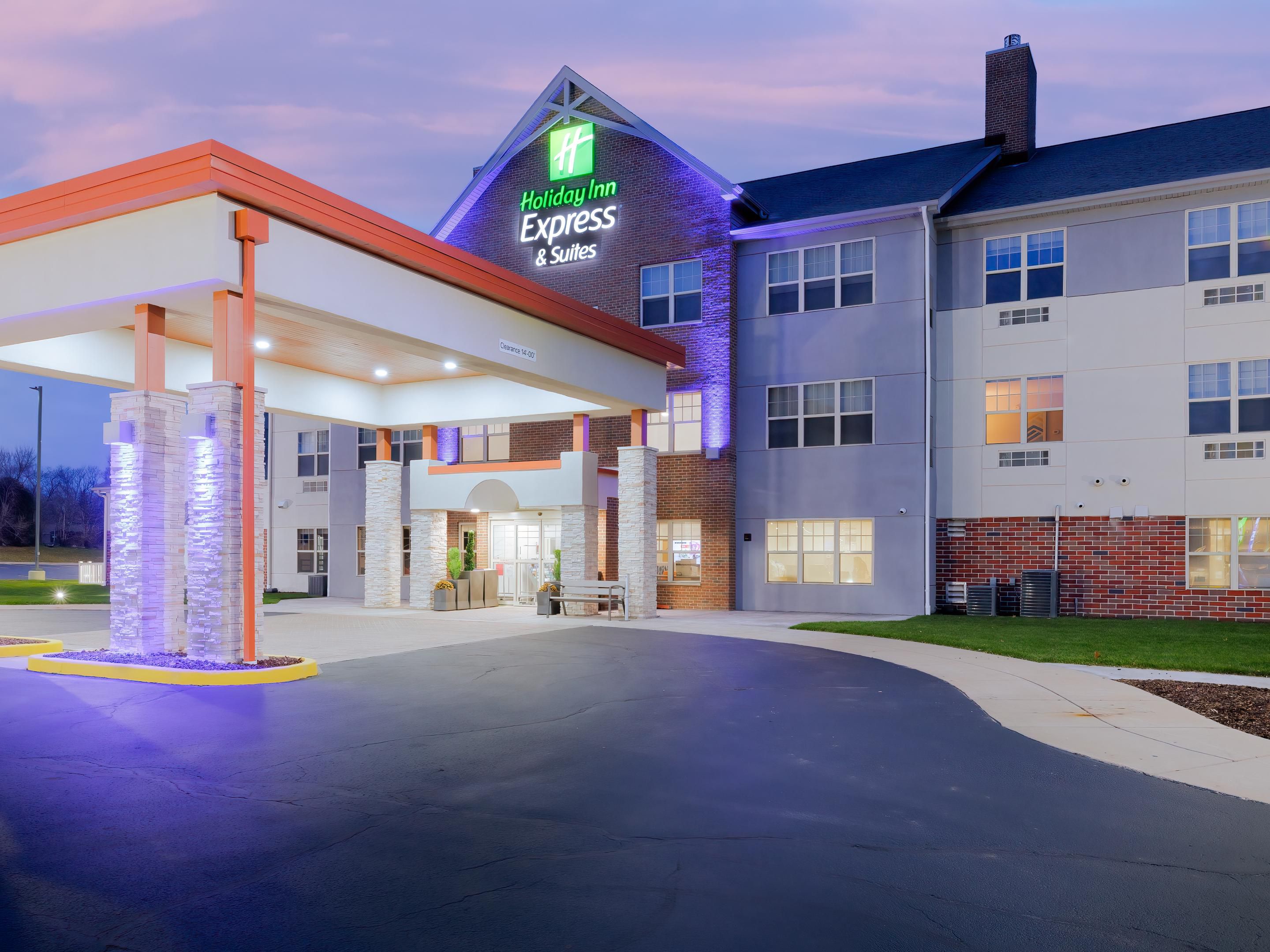 Night Exterior Entrance Canopy
