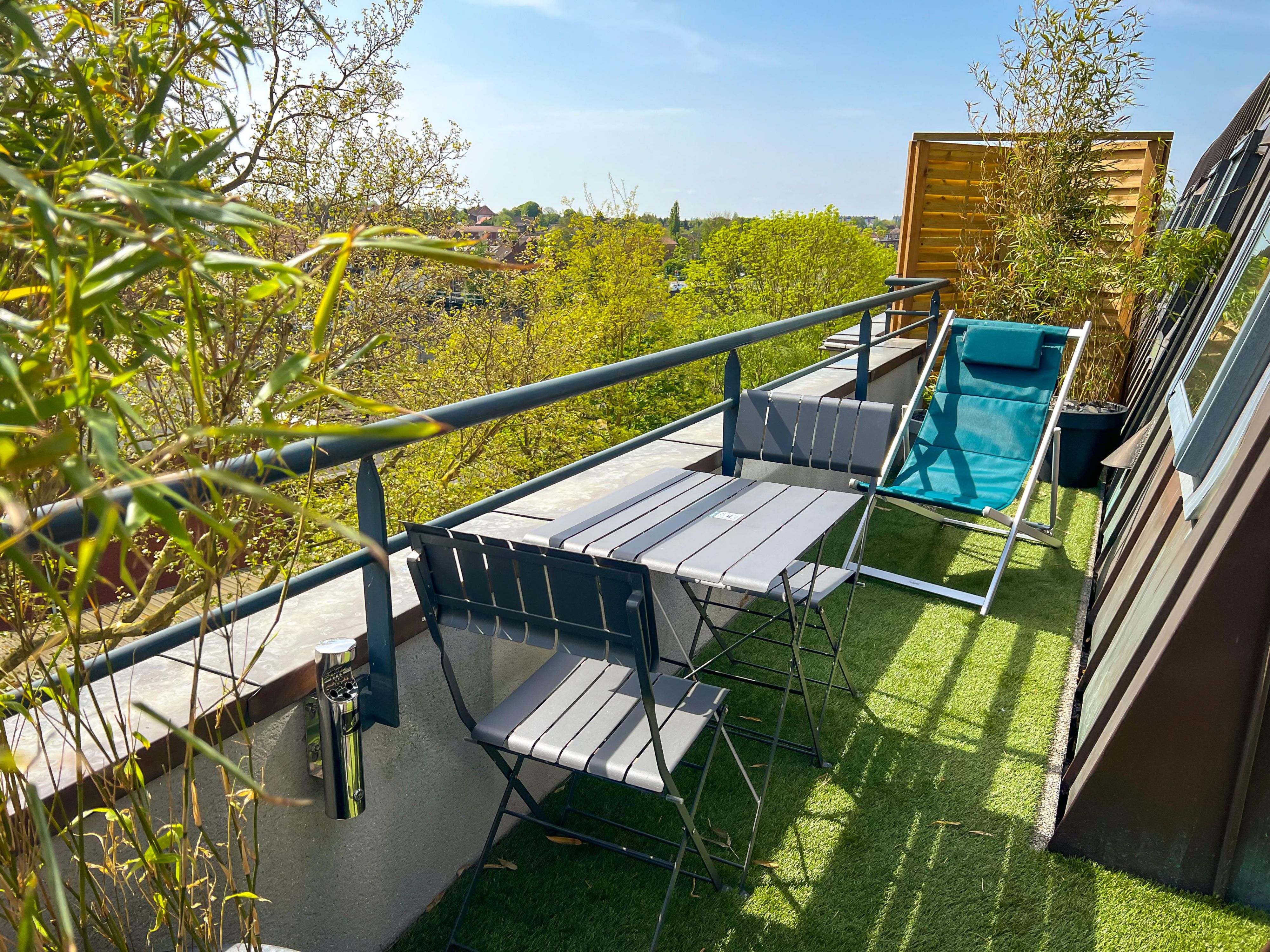 Enjoy the view on your sunny private balcony