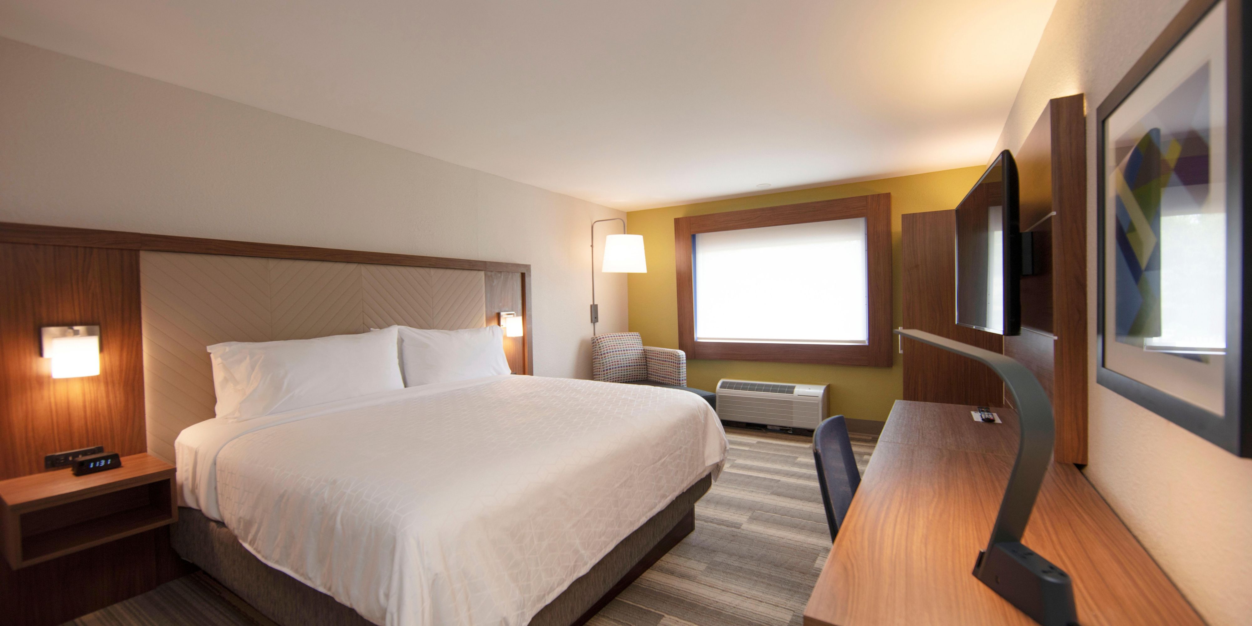 The Holiday Inn Express Athens - University is proud to offer our guests refreshed and fully renovated rooms. All rooms are appointed with, but not limited to, amenities such as a refrigerator, microwave, coffee maker, flat-screen television, desk, and closet. We want you to feel at home while away from home when staying. Book now!