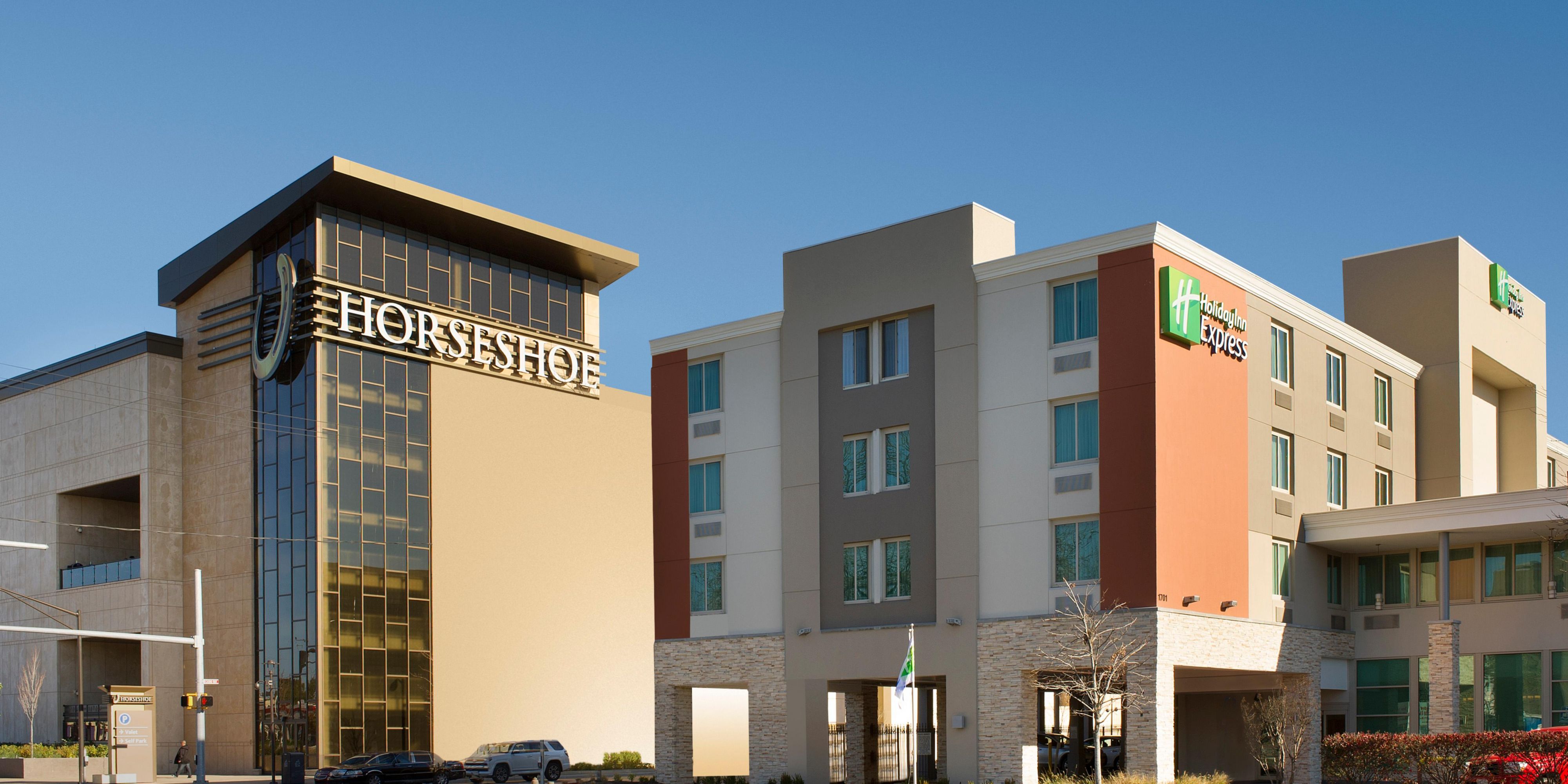 Located next door to Horseshoe Casino! Enjoy dinner, dancing, and gambling during your stay!