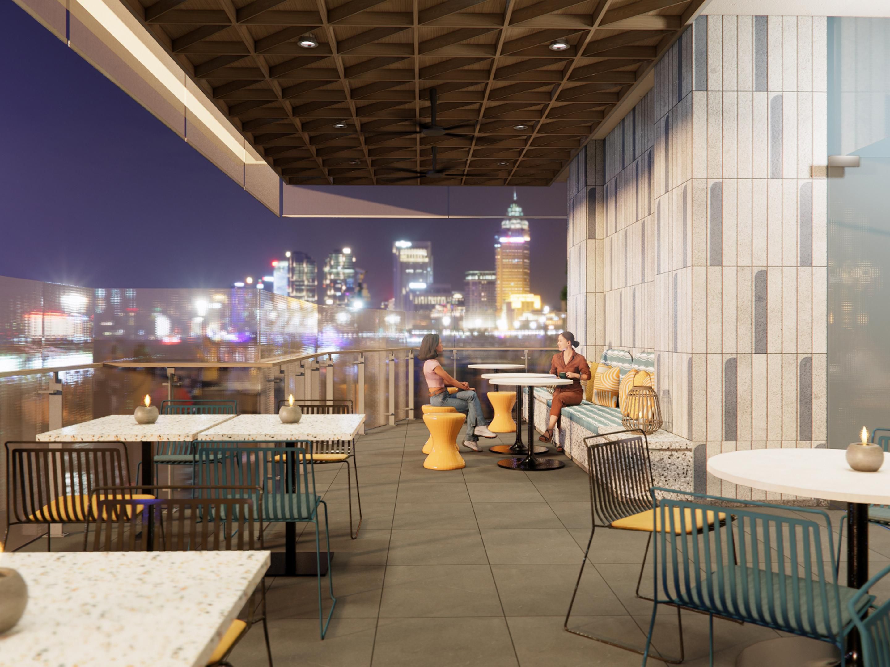 Food, drinks, and good times. Express Cafe & Bar's cozy atmosphere and trendy drinks menu make it the spot for casual hangs or nights out. Located on the rooftop, this is the perfect spot for a fun evening with friends.