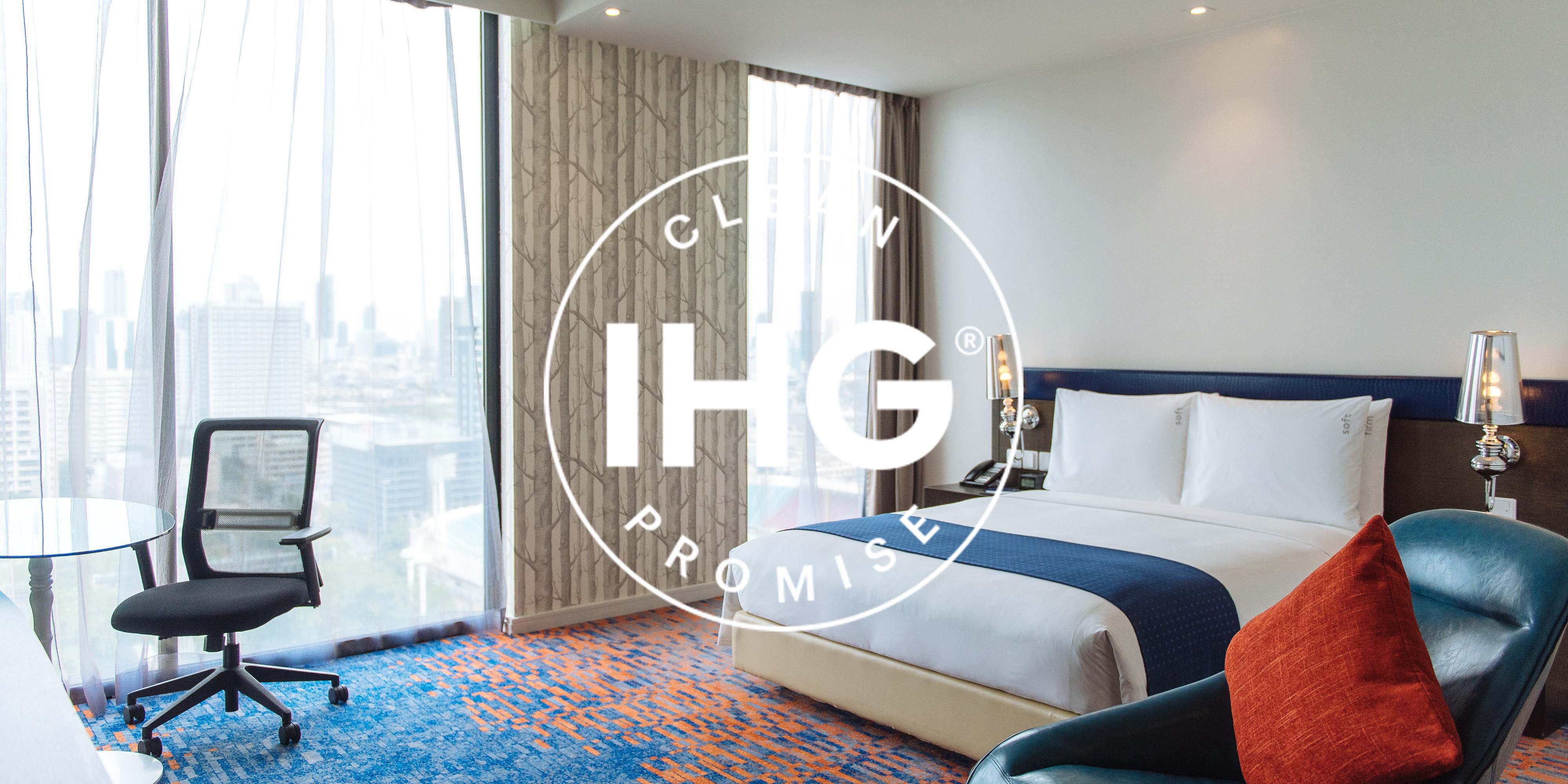 Good isn’t good enough – we’re committed to high levels of cleanliness. That means clean, well maintained, clutter free rooms that meet our standards. If this isn’t what you find when you check-in then we promise to make it right.