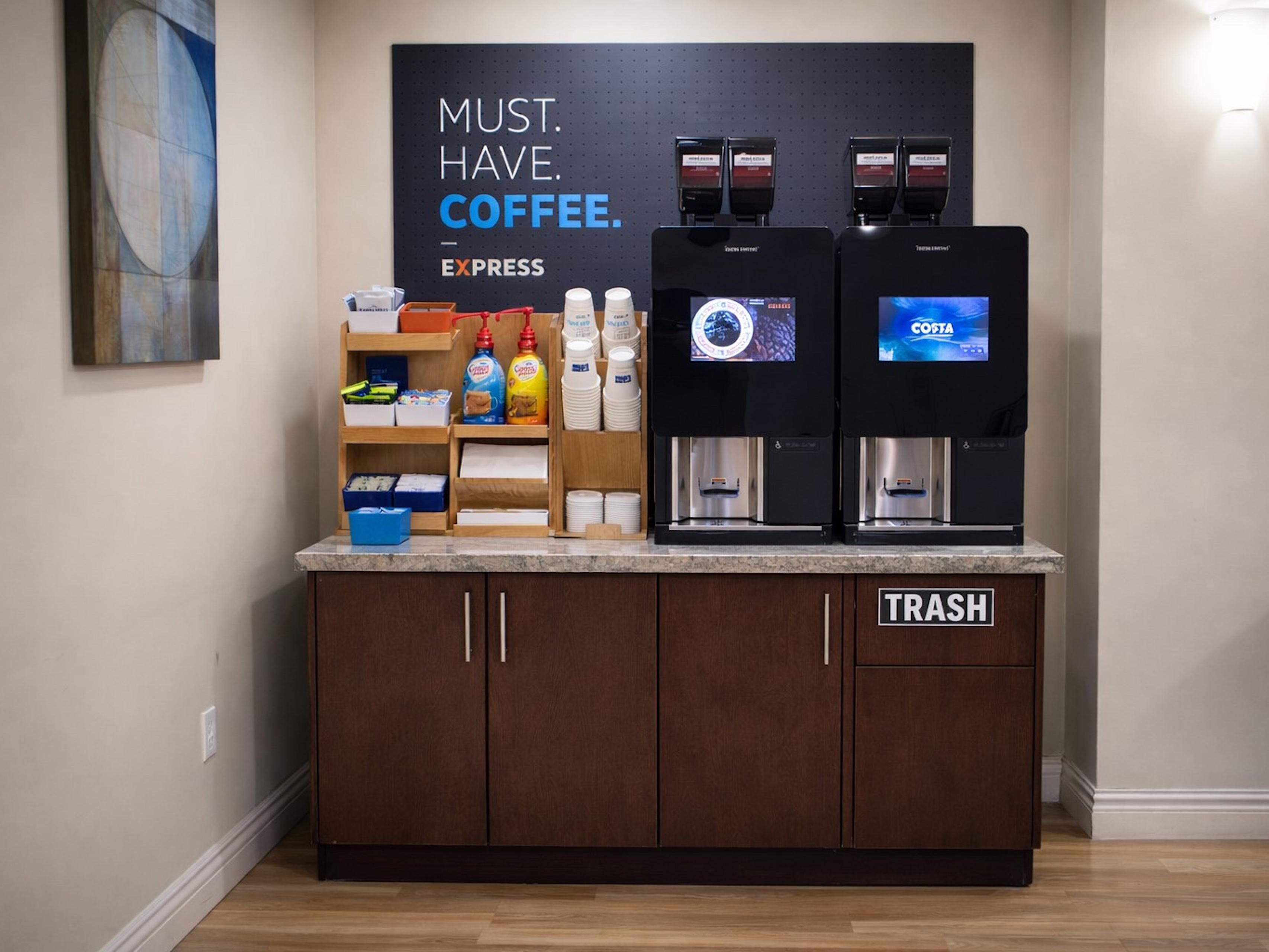 Savor the taste of freshly brewed coffee around
the clock with our new bean-to-cup coffee
machine, available 24/7 in the lobby. Elevate
your stay with us and relish every sip of our
exceptional coffee!