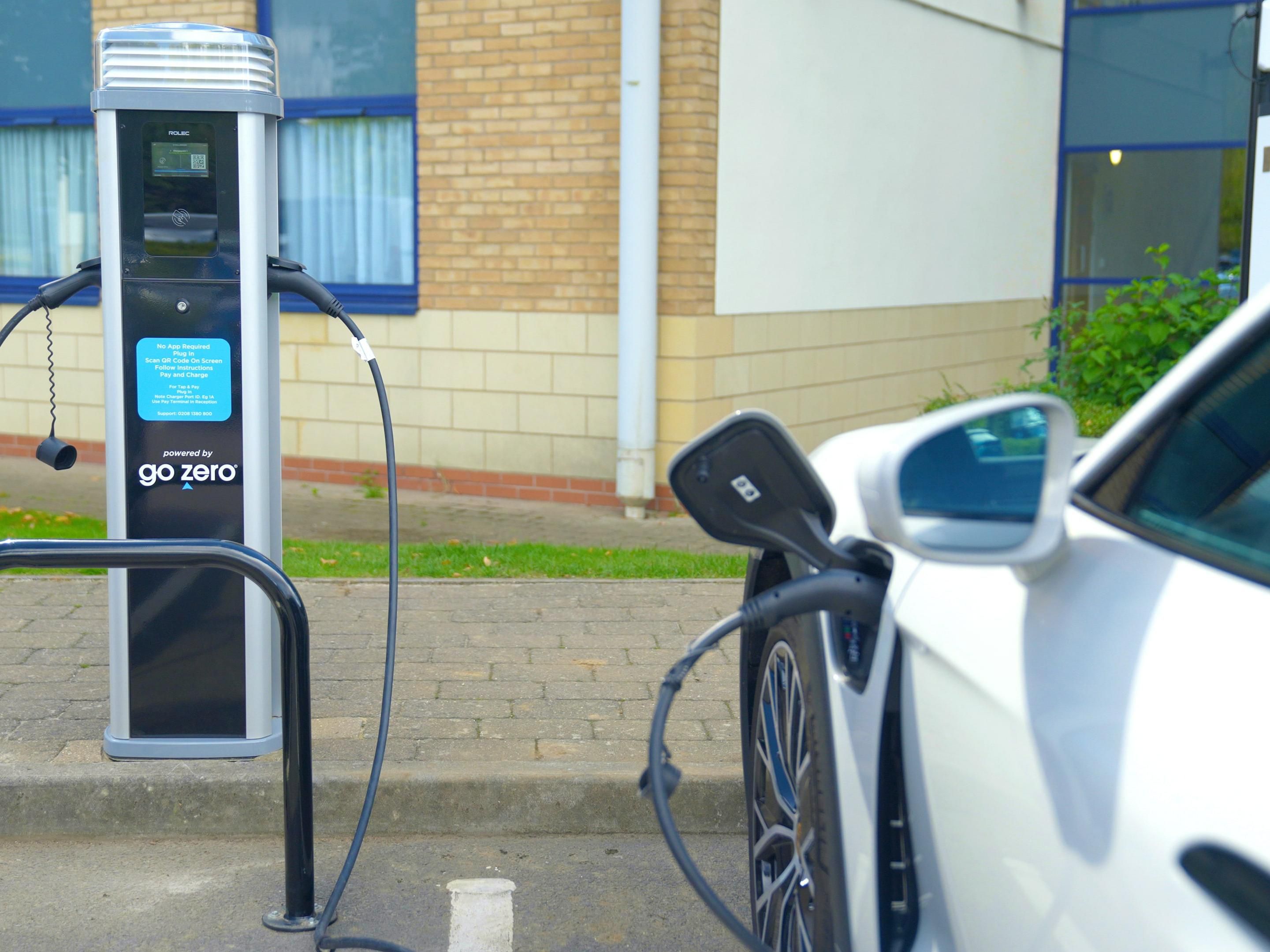 Our hotel now features Go Zero EV charging stations.