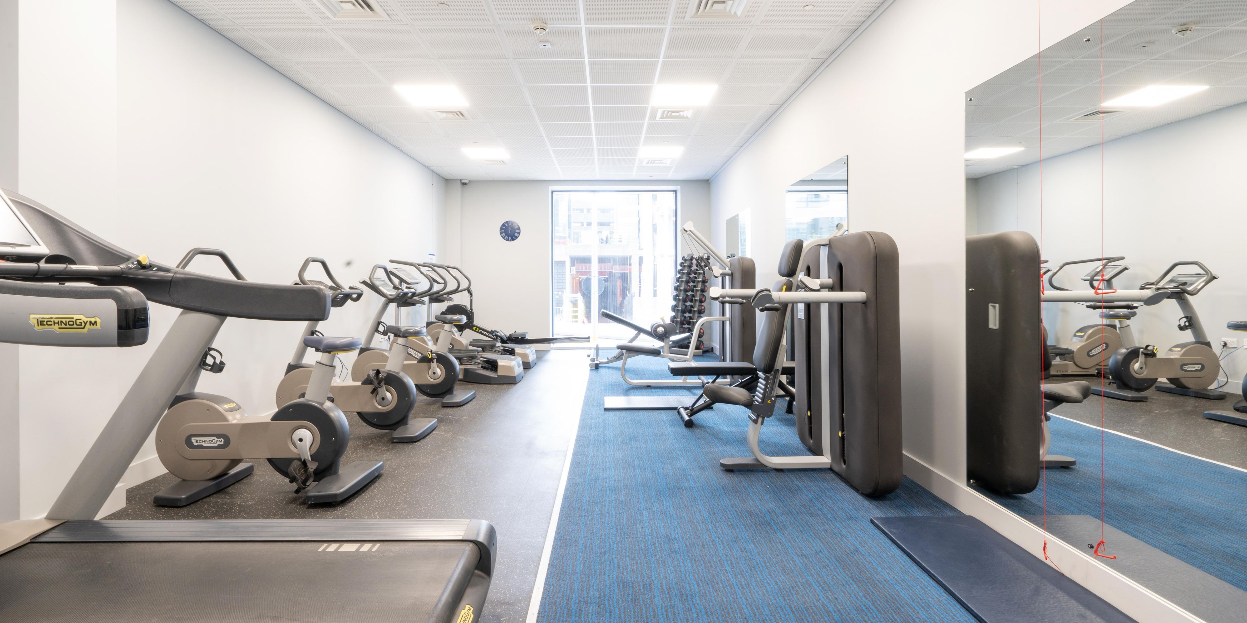 Get your sweat on in the on-site gym, free for guests. Treadmill sprints? A leisurely cycle? Or an intense dumbbell workout? Take your pick!