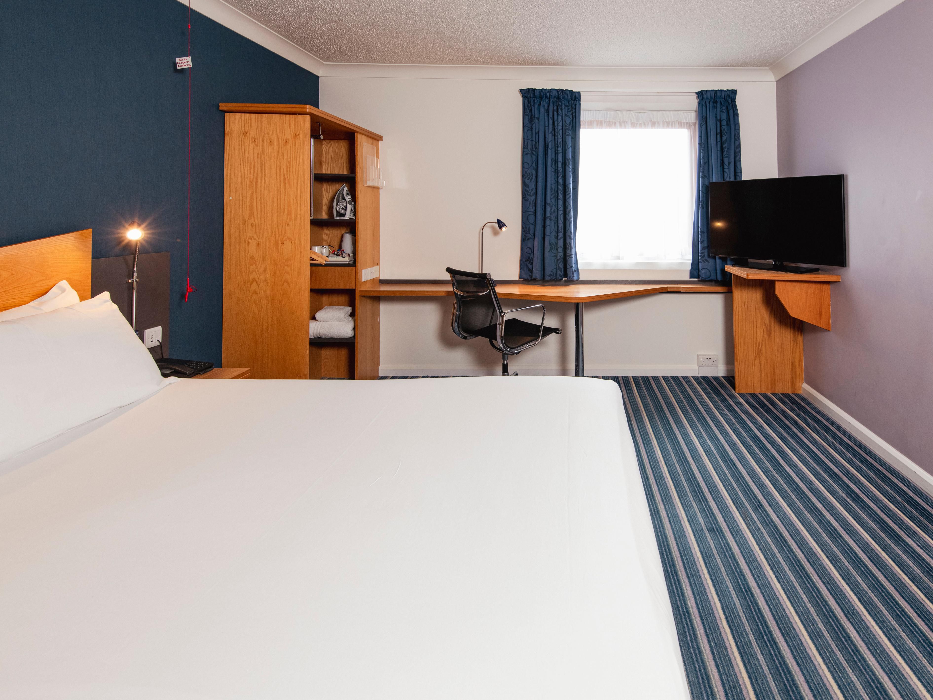Accessible rooms feature an emergency grab cord for convenience.