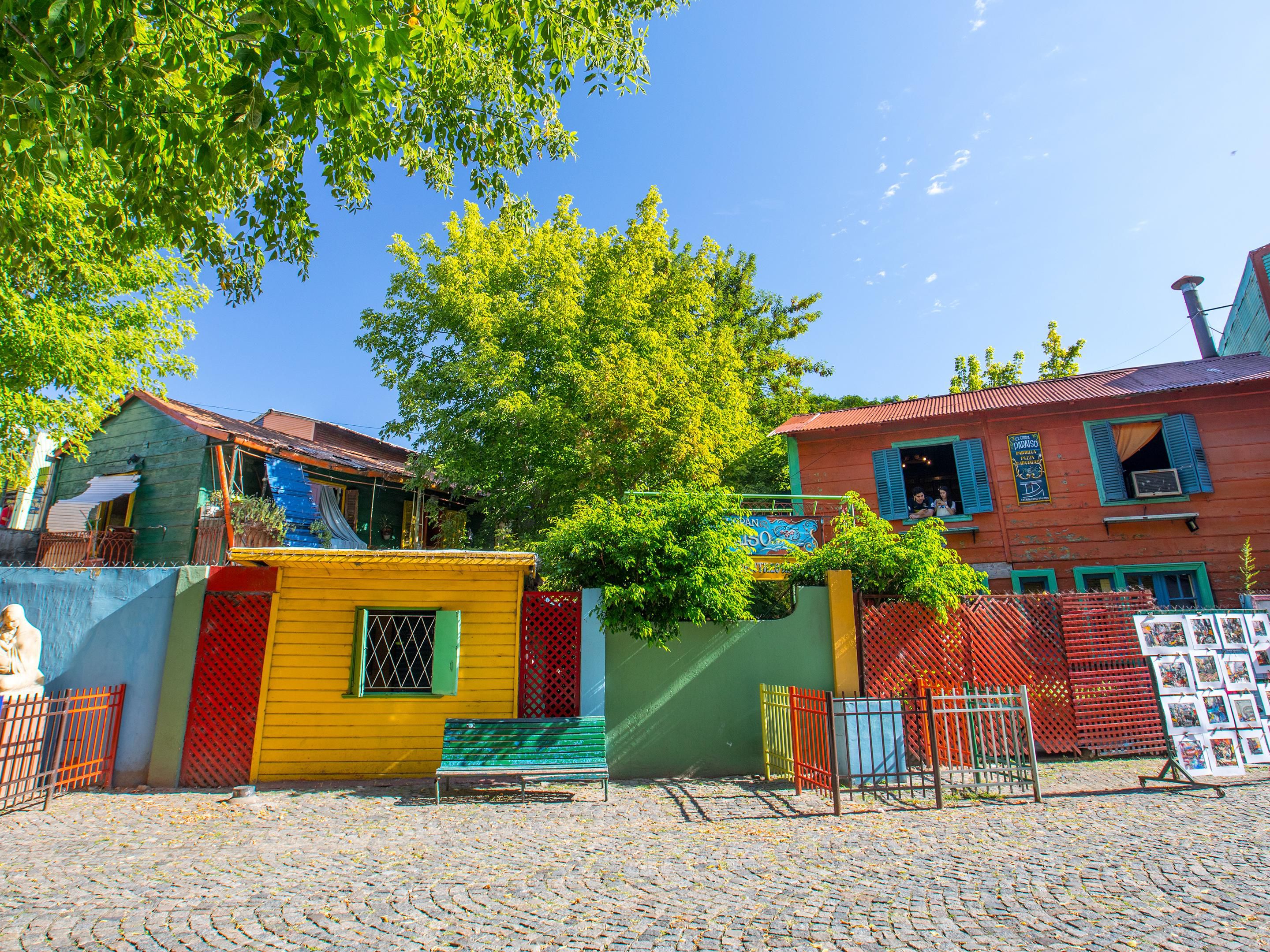 Caminito is one of the most emblematic avenues of the city with its typical conventillos of different colored sheet metal, it is a classic postcard of Buenos Aires. Restored this 2022, the traditional neighborhood finds its colors as it was originally in 1958. Find art, coffee shops and if you're lucky some "tangueros" dancing in the street.