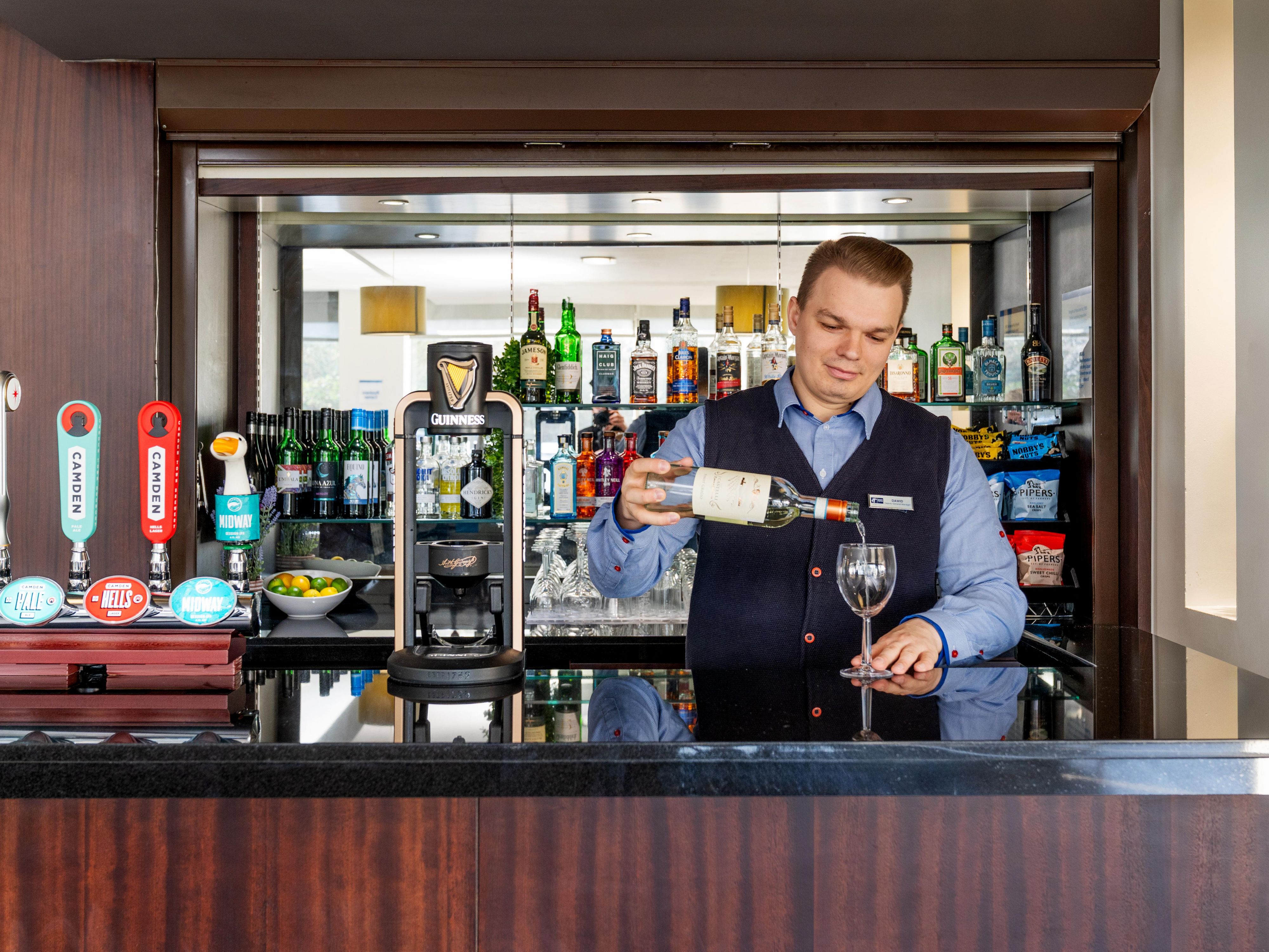 Dine with us and enjoy a great selection of options from freshly baked pizza in our pizza oven, to classics such as Lasagne and our All American Burger! We also have a Kids menu as well as specials served daily!
