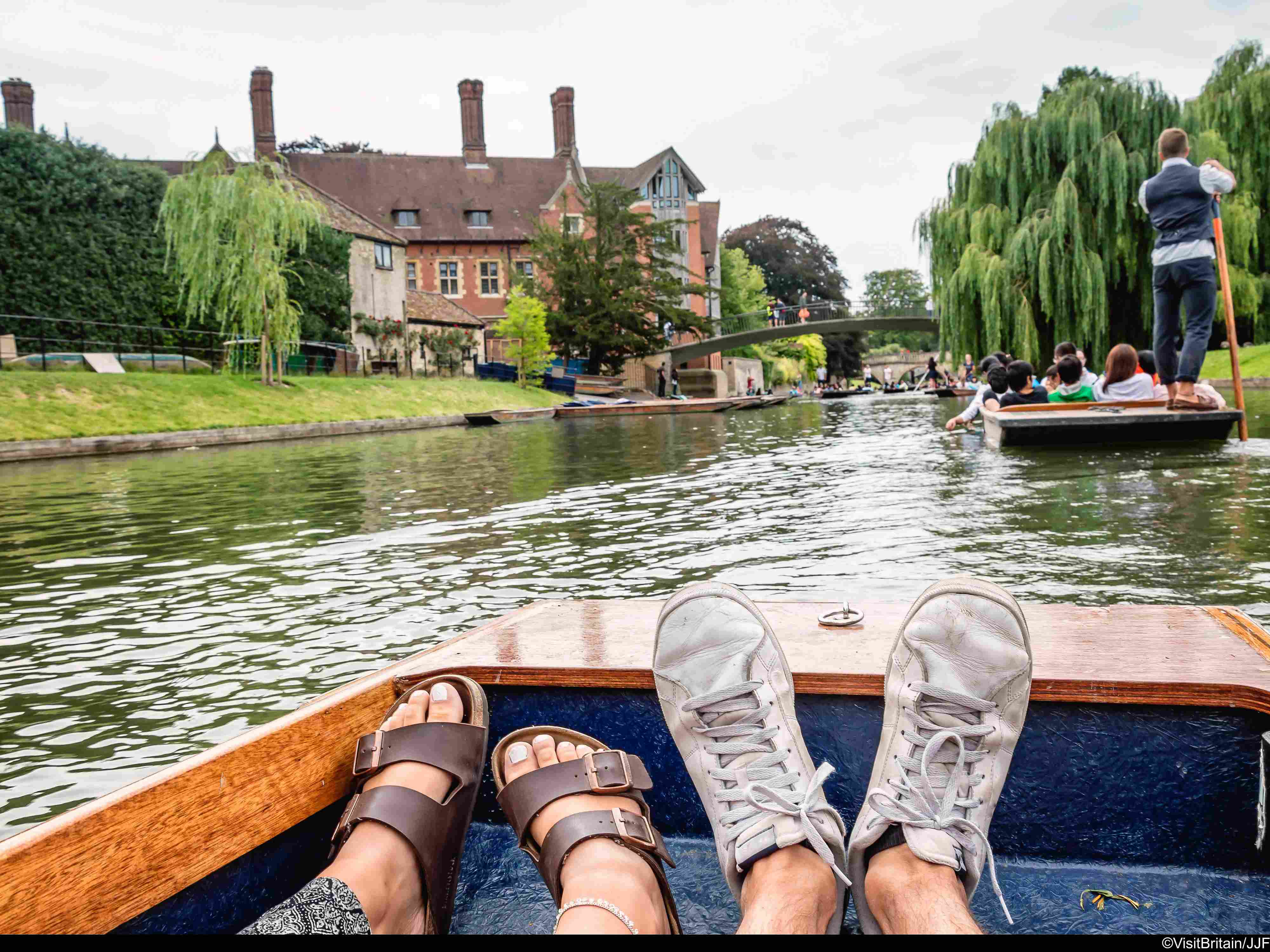 Go punting along the River Cam on a hot summer's day