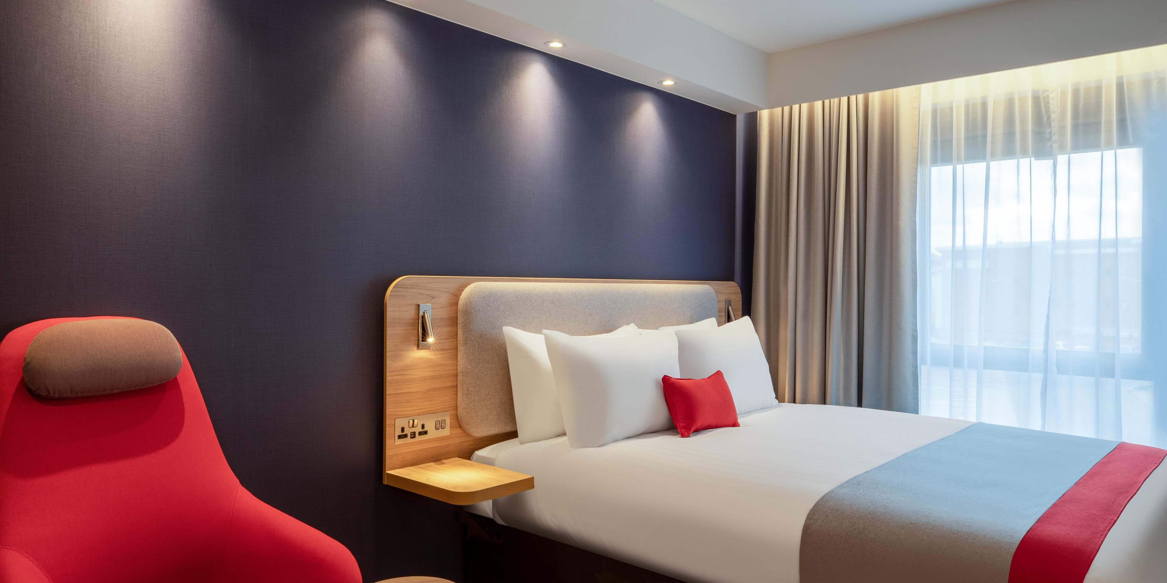 Fresh contemporary spaces with everything you need from quality bedding, your choice of pillows and functional work spaces with access to multiple power outlets, free wifi and tea and coffee making facilities.
