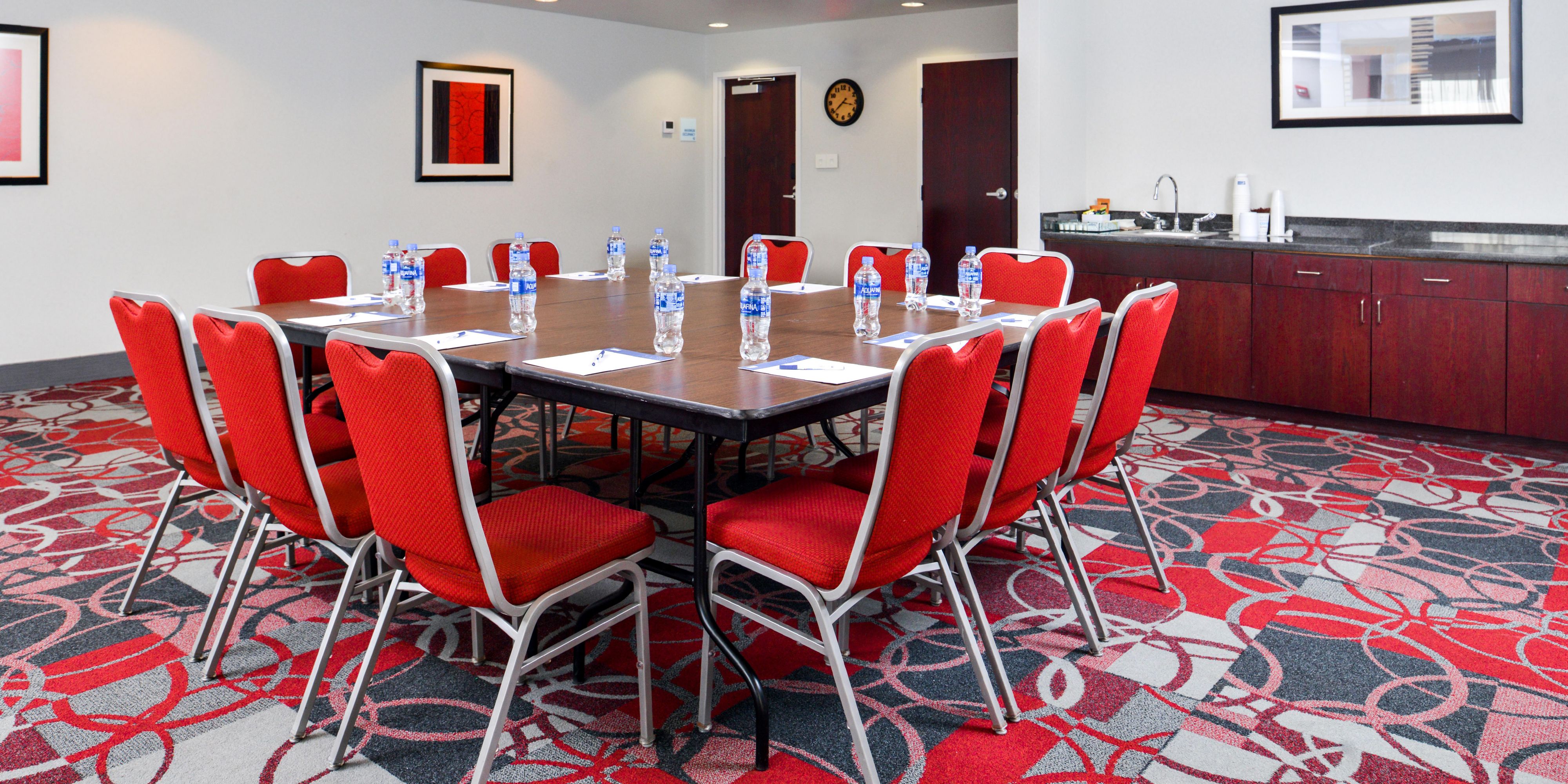 Join us for your next meeting in Canandaigua, NY. Our meeting space can safely entertain your group up to 20 people at this time. A/V, complementary WIFI, and a wet bar area are some of the amenities we offer. Please call us today to book!