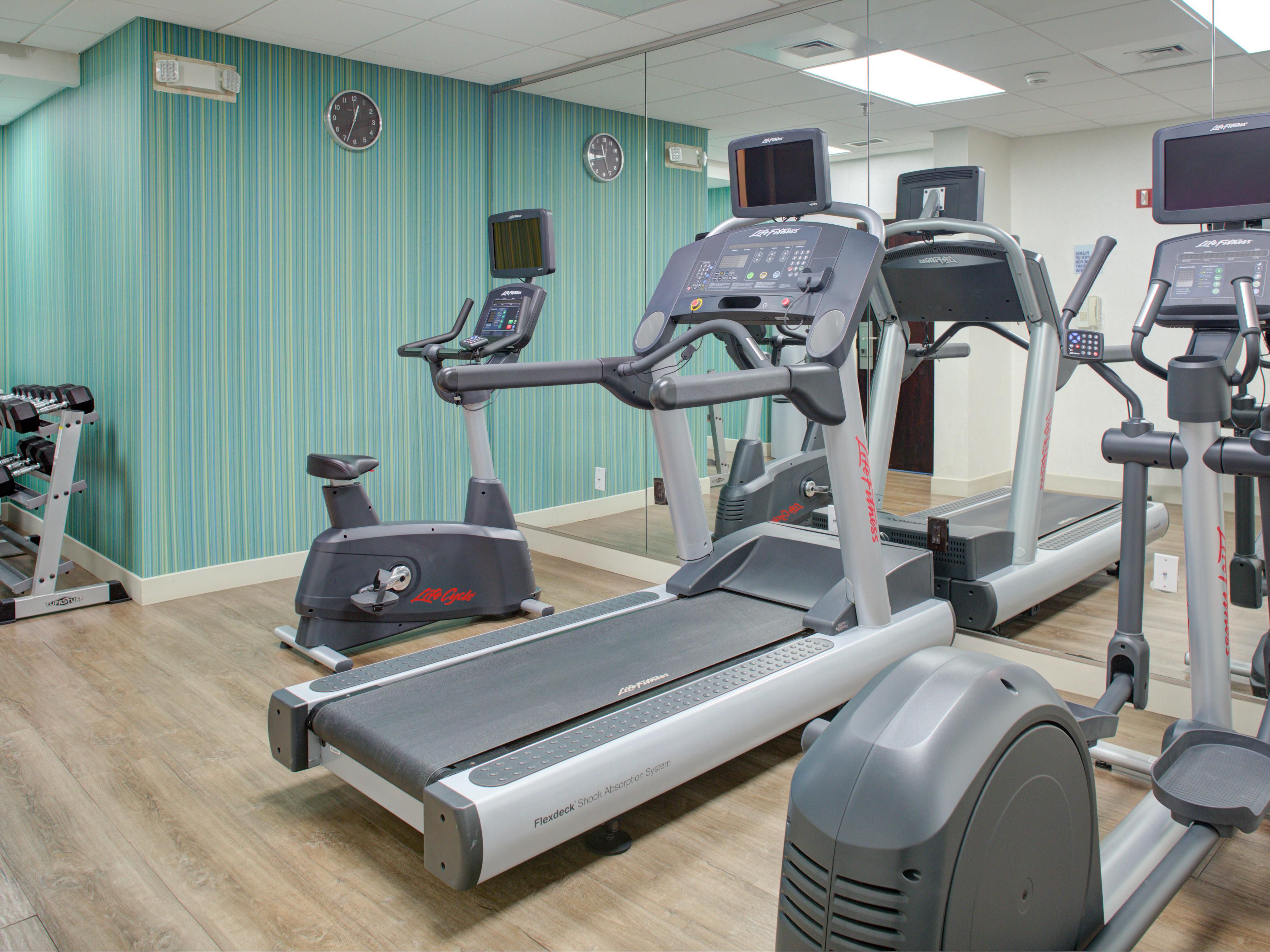 KEEP FIT ON THE ROAD WITH OUR 24 HOUR FITNESS CENTER