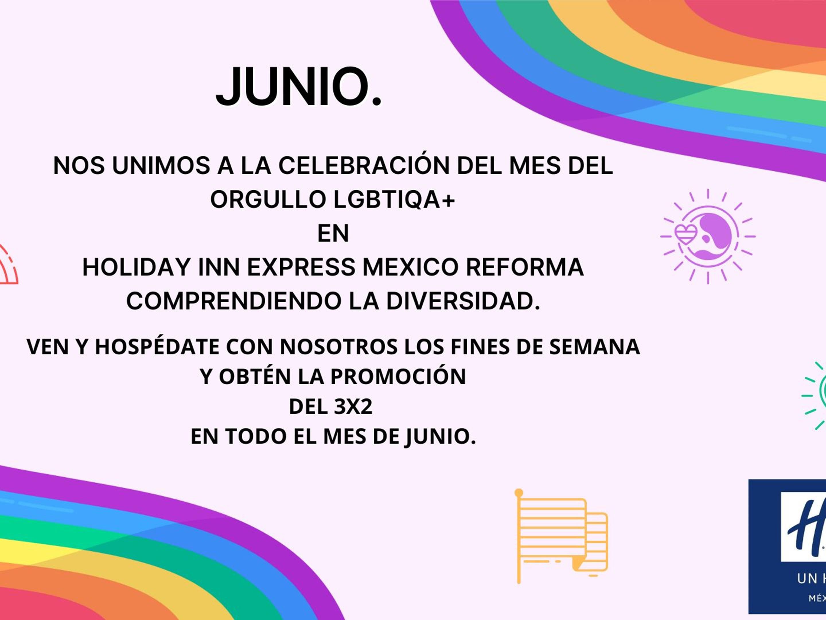 Celebrate World Pride with a special package. This June buy 2 nights on Weekend and get 1 night free. Restrictions may apply.