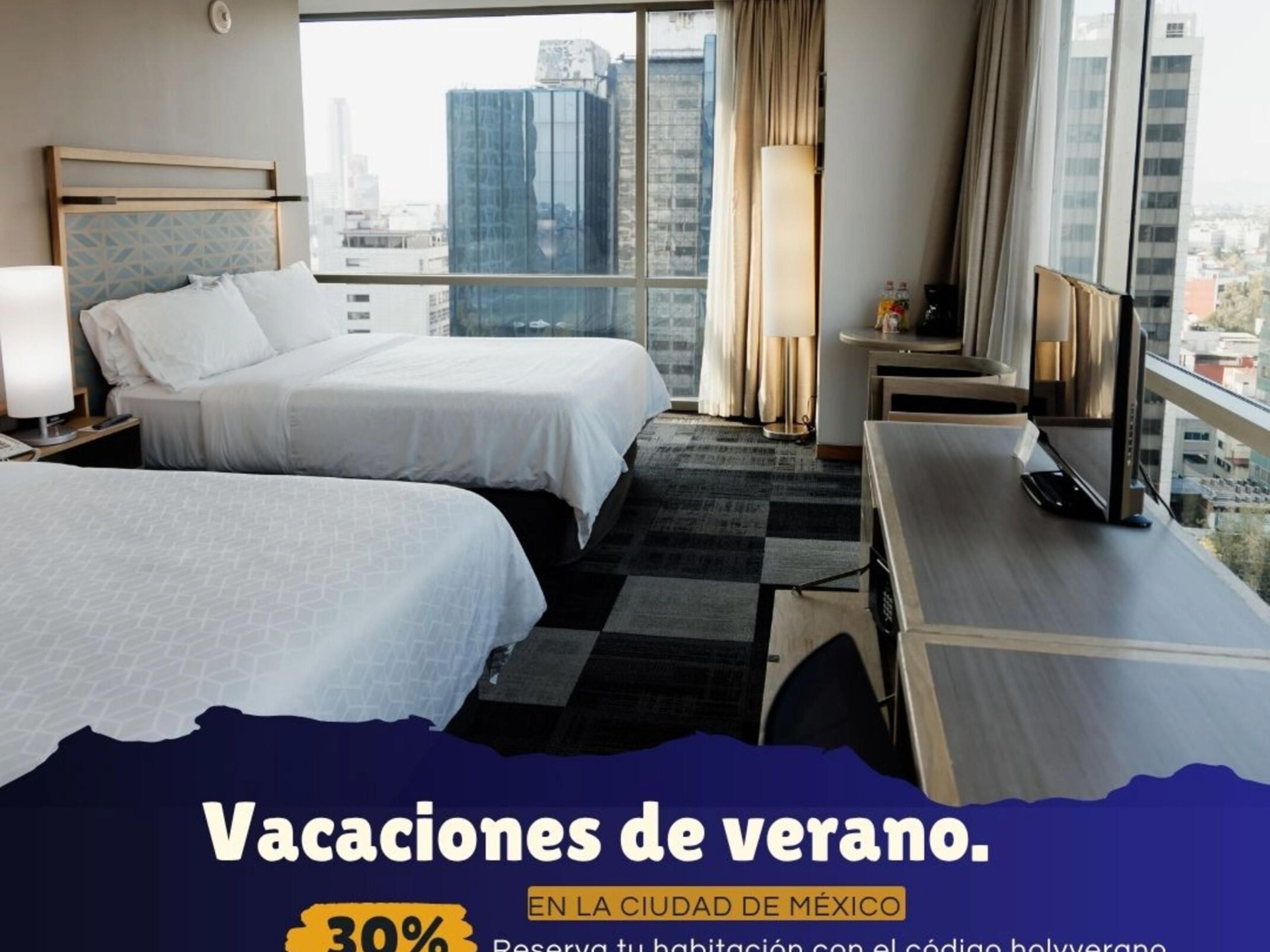 Enjoy an unforgettable summer vacation in Mexico City. Book with the code "holyverano" and get up to 30% off in your stay, breakfast and WiFi included.  Restrictions may apply.