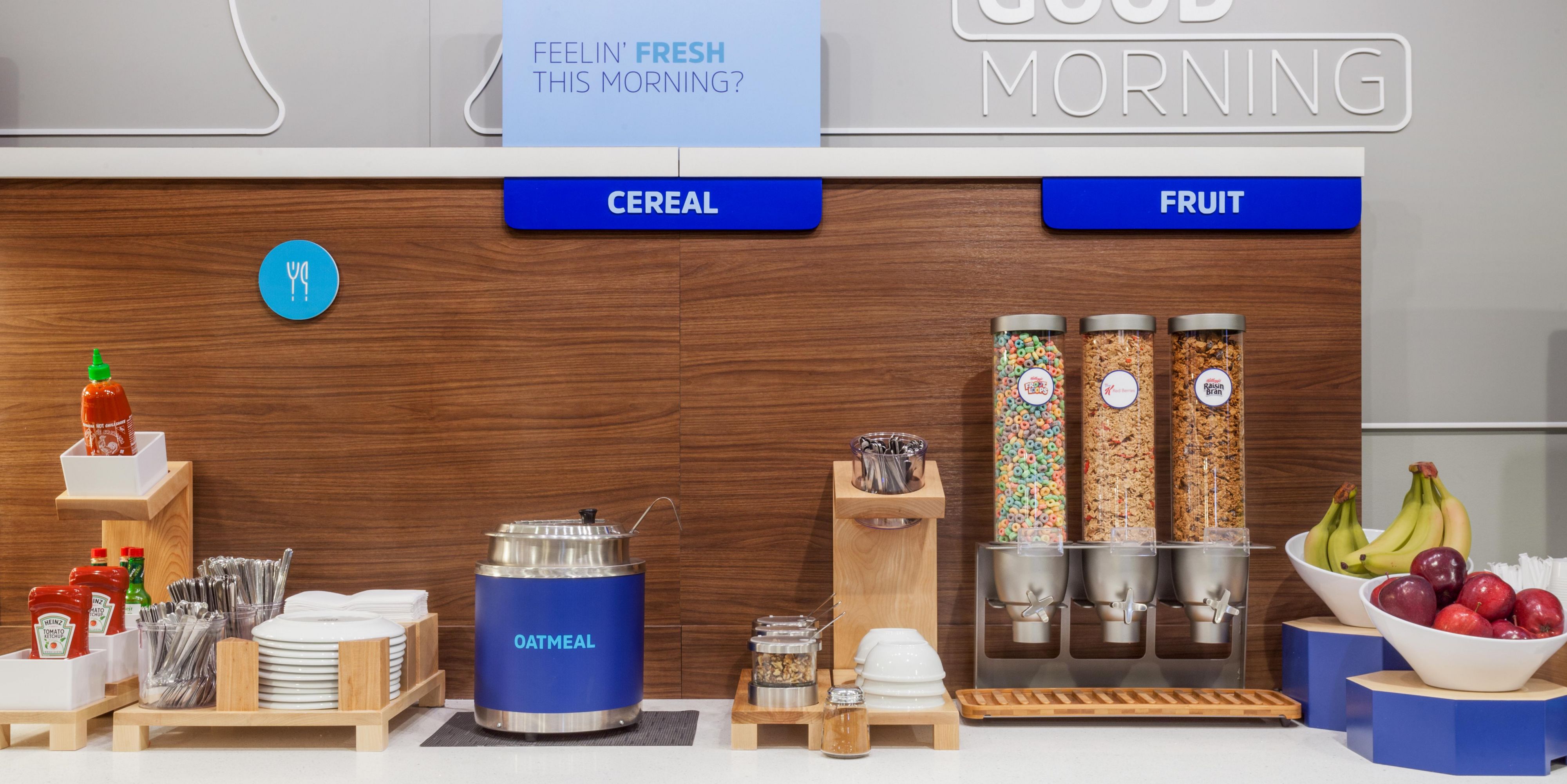 When you stay with us, we offer a full breakfast daily including our "make your own pancakes," eggs, sausage, bacon and if you really want to indulge, try our decadent cinnamon buns. If you are looking for healthier options, we also offer fresh fruit, yogurt, hard boiled eggs, juice, oatmeal and cereals.