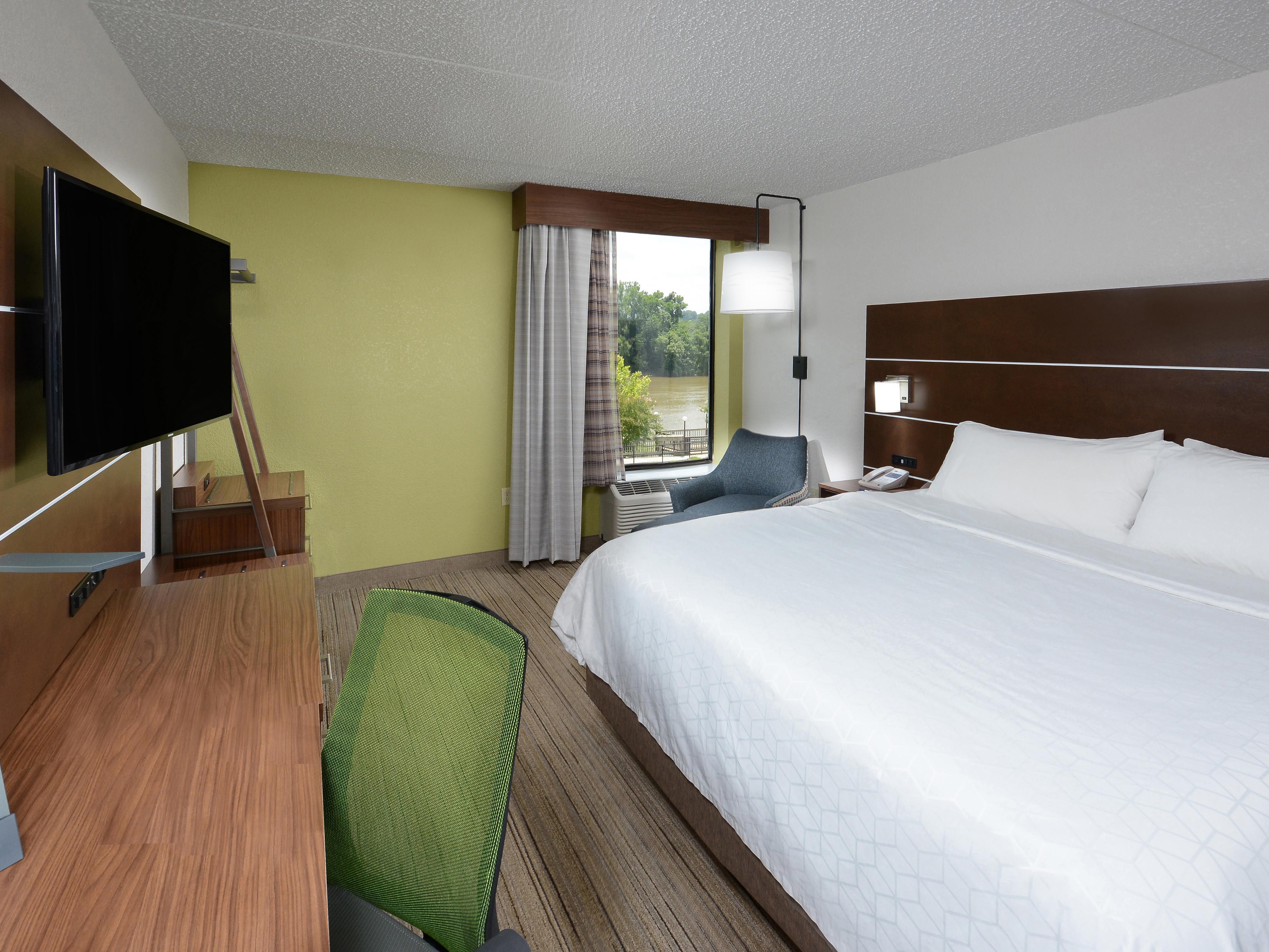 Enjoy river views when you book a King room at our Danville hotel.