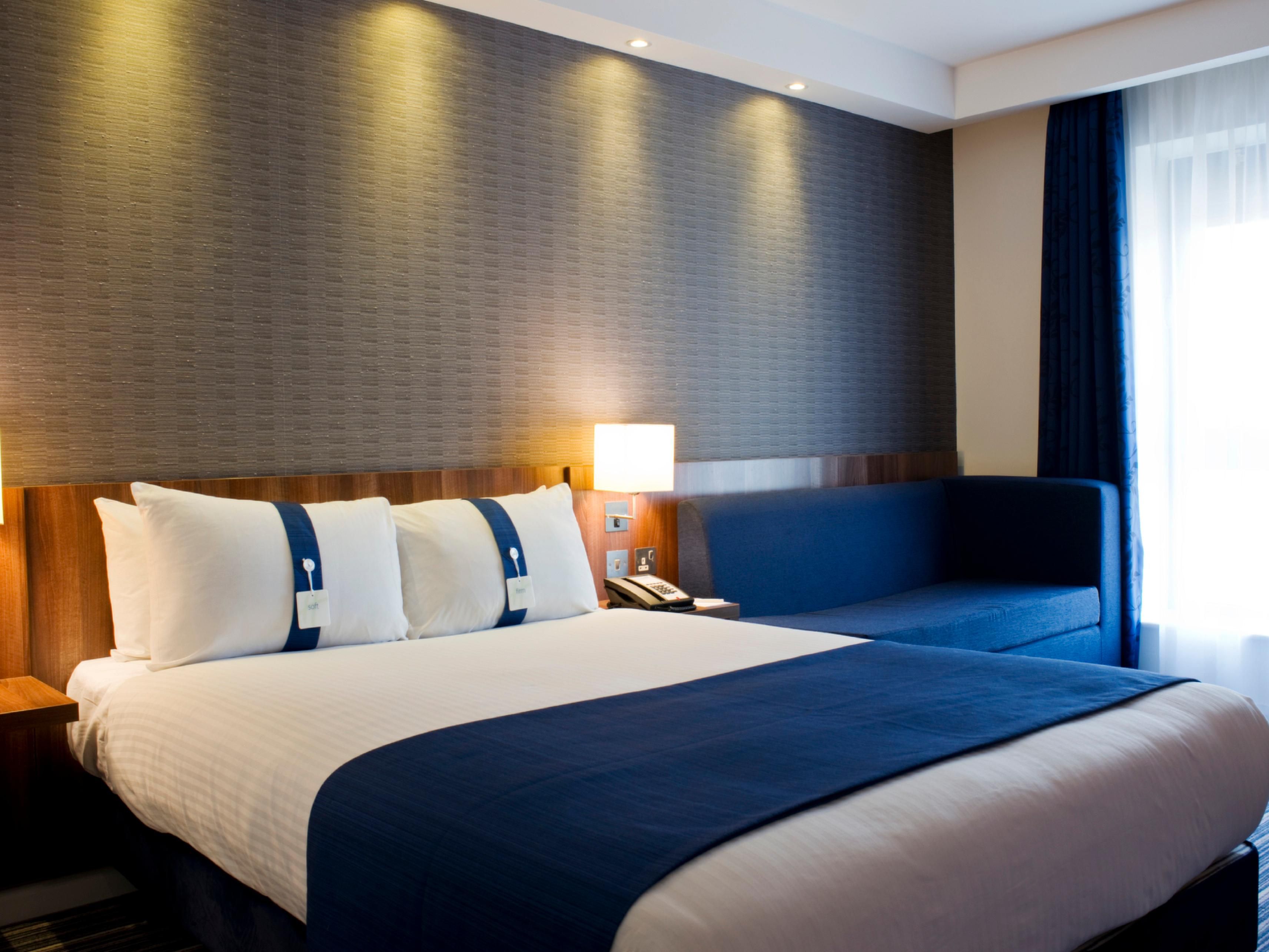 A modern air conditioned room at our hotel in Dunstable
