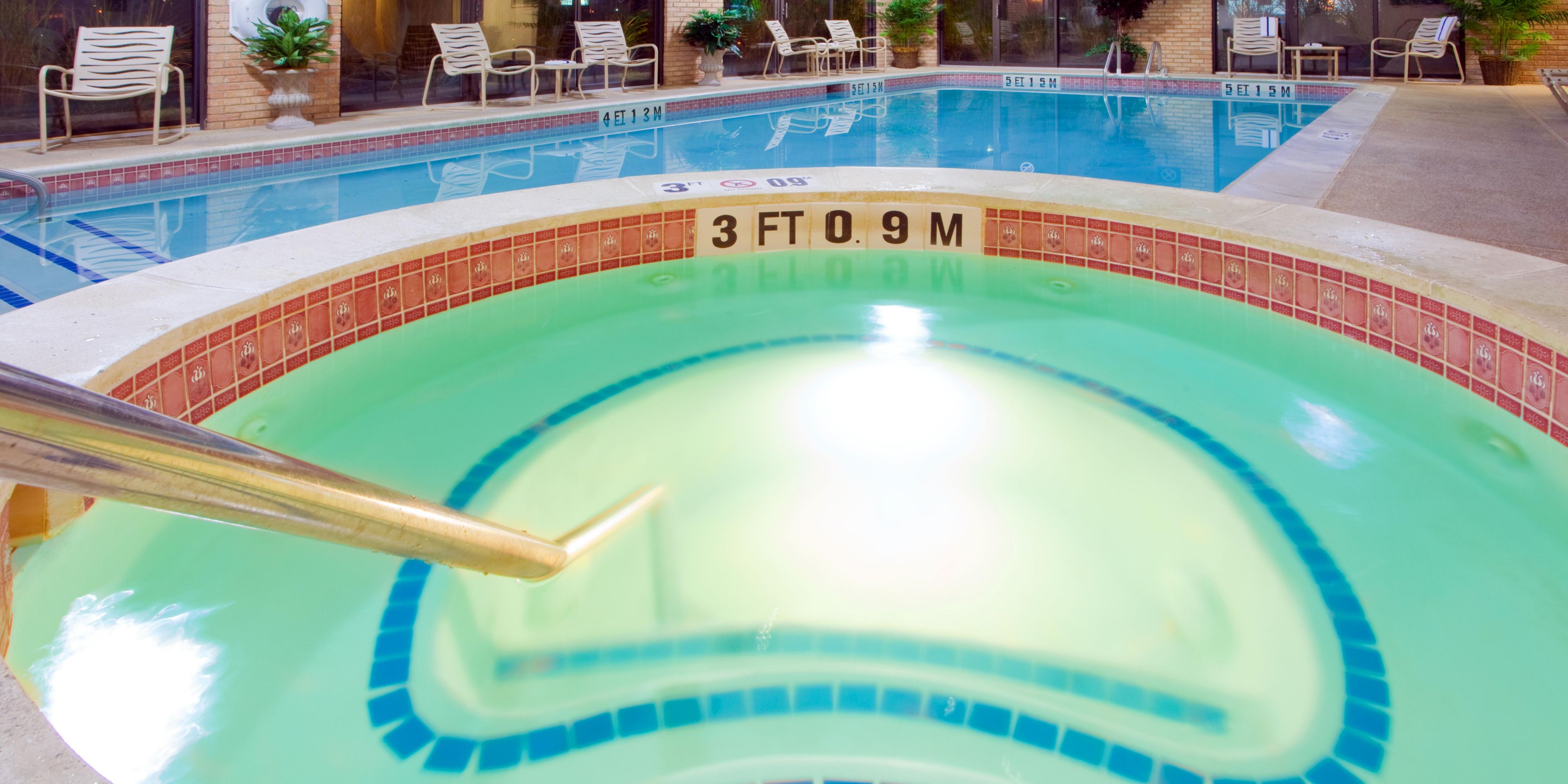 Enjoy our indoor pool & whirlpool during your stay.