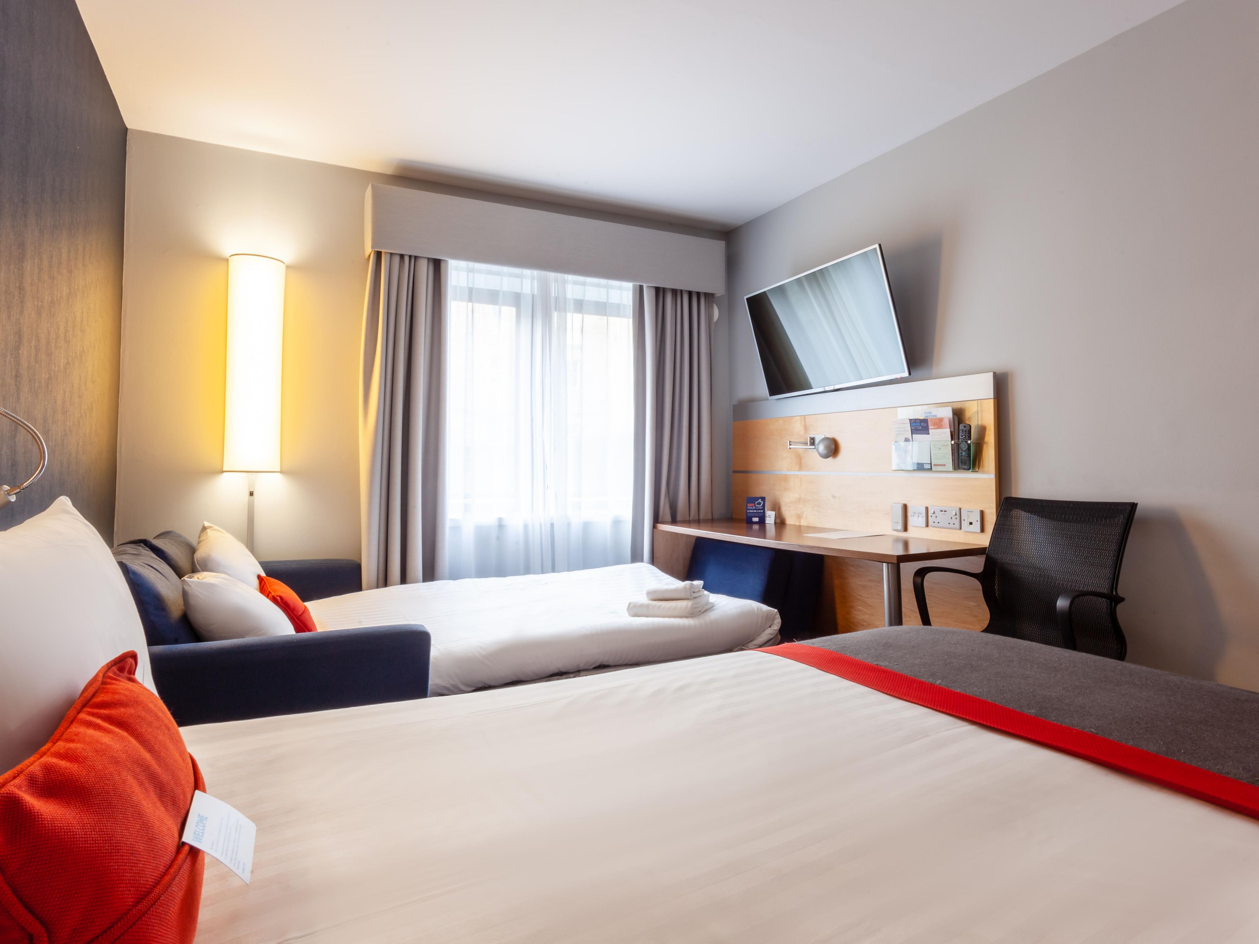 Make memories with the whole gang! Book our family rooms with a sofa bed and treat the kids to a Edinburgh city break. Rooms with sofa beds recommended for max two adults and two kids under 12.