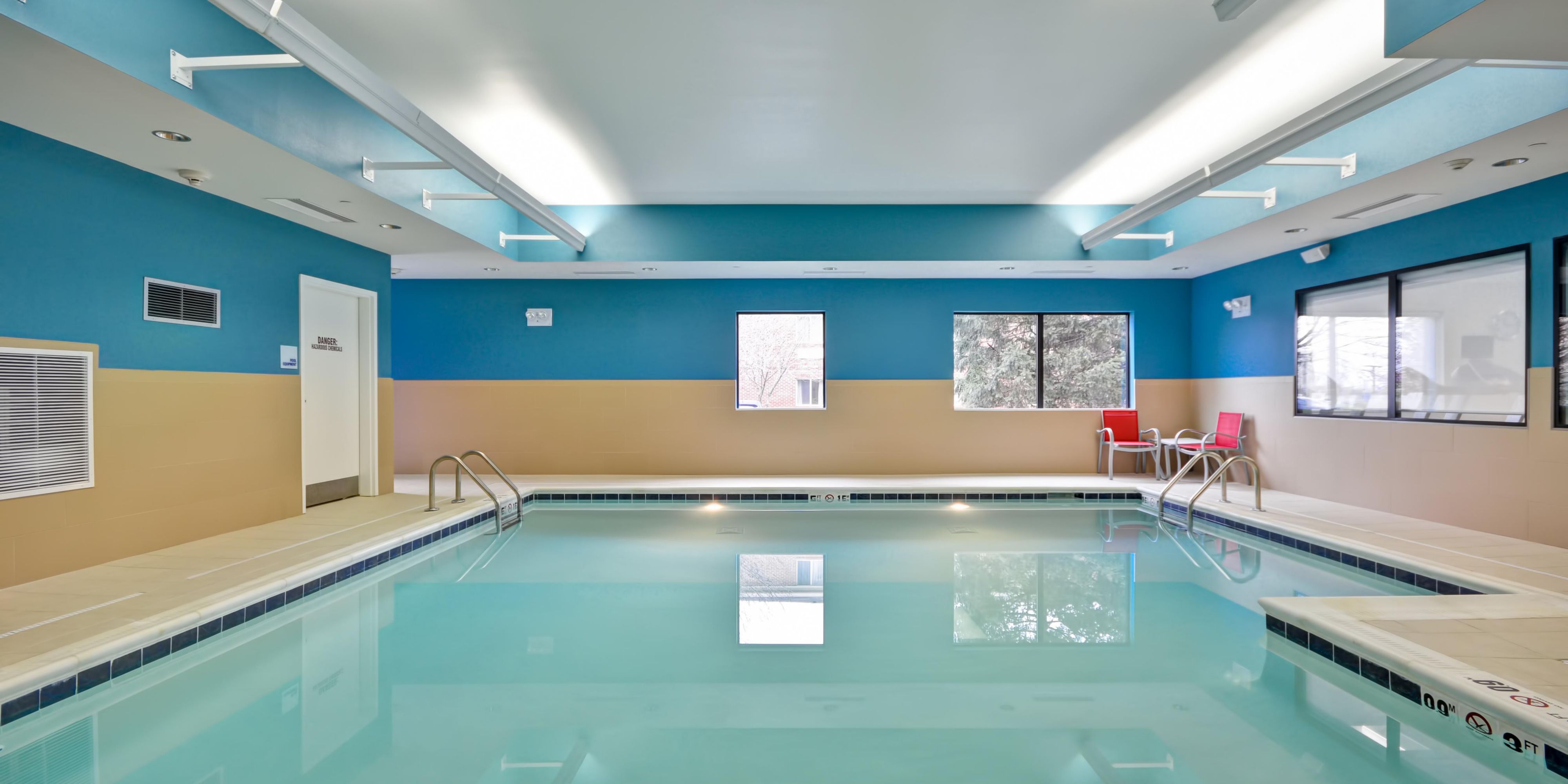 Our Pool and Fitness center are open at 100% capacity for every guest to enjoy!
